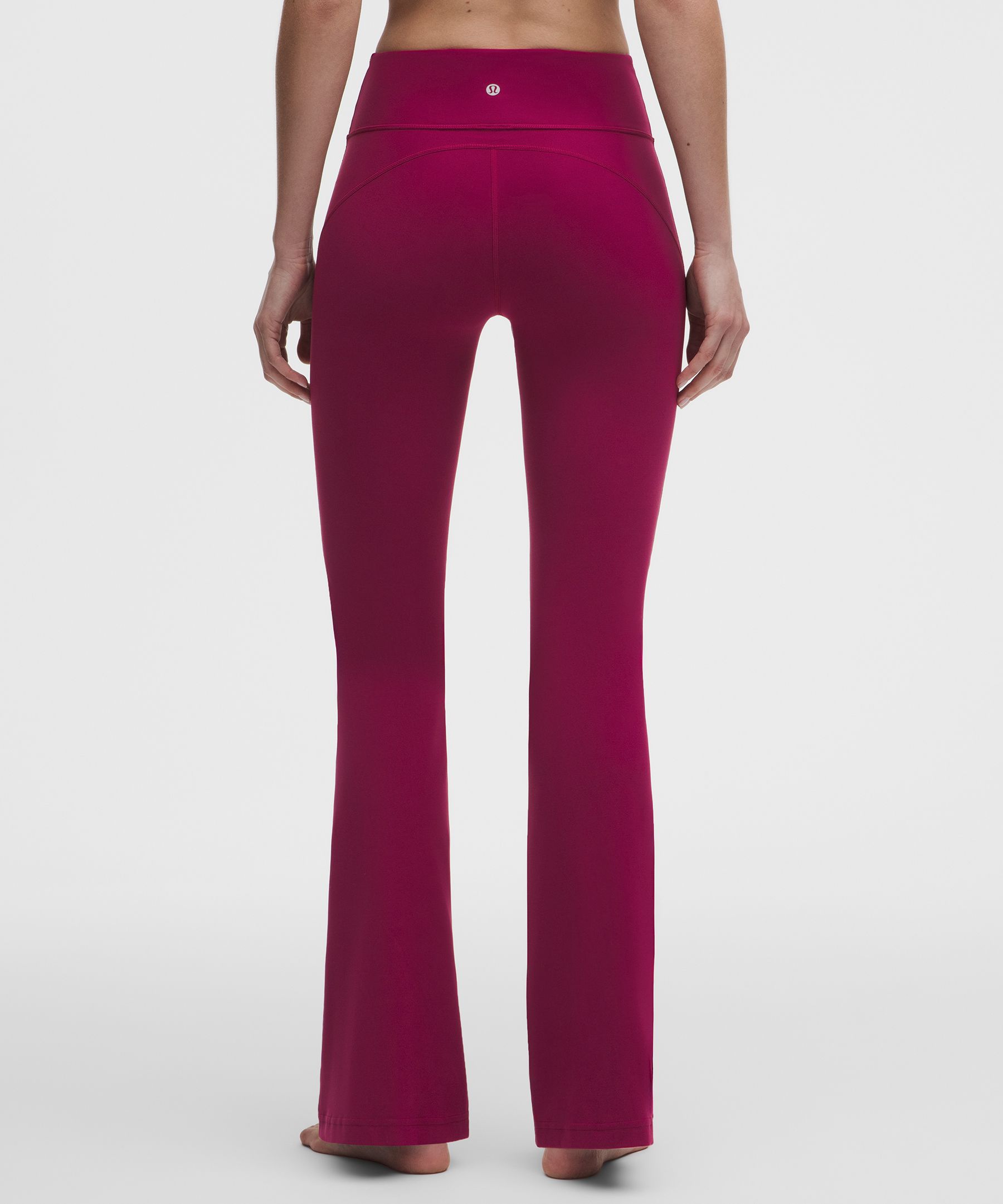 Leggings acampanados de talle alto de tejido Nulu *Largo est&aacute;ndar