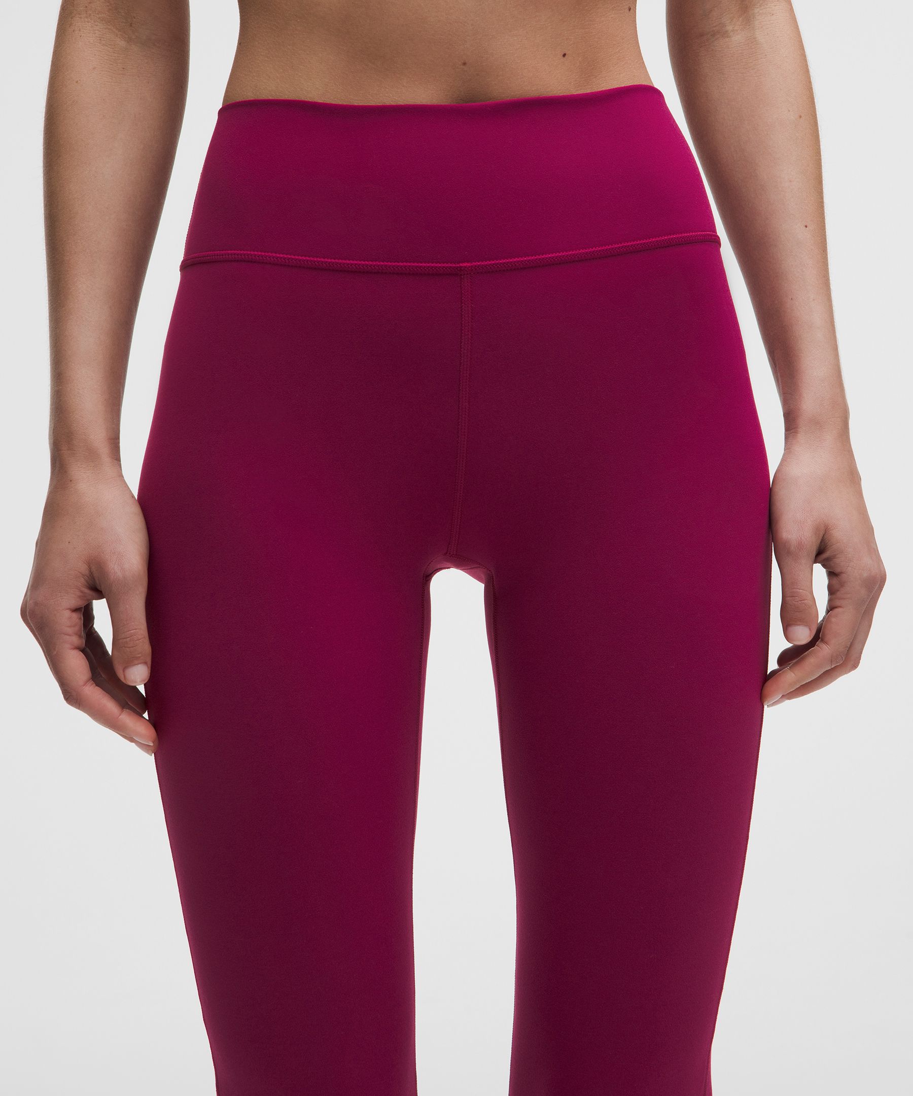 Leggings acampanados de talle alto de tejido Nulu *Largo est&aacute;ndar