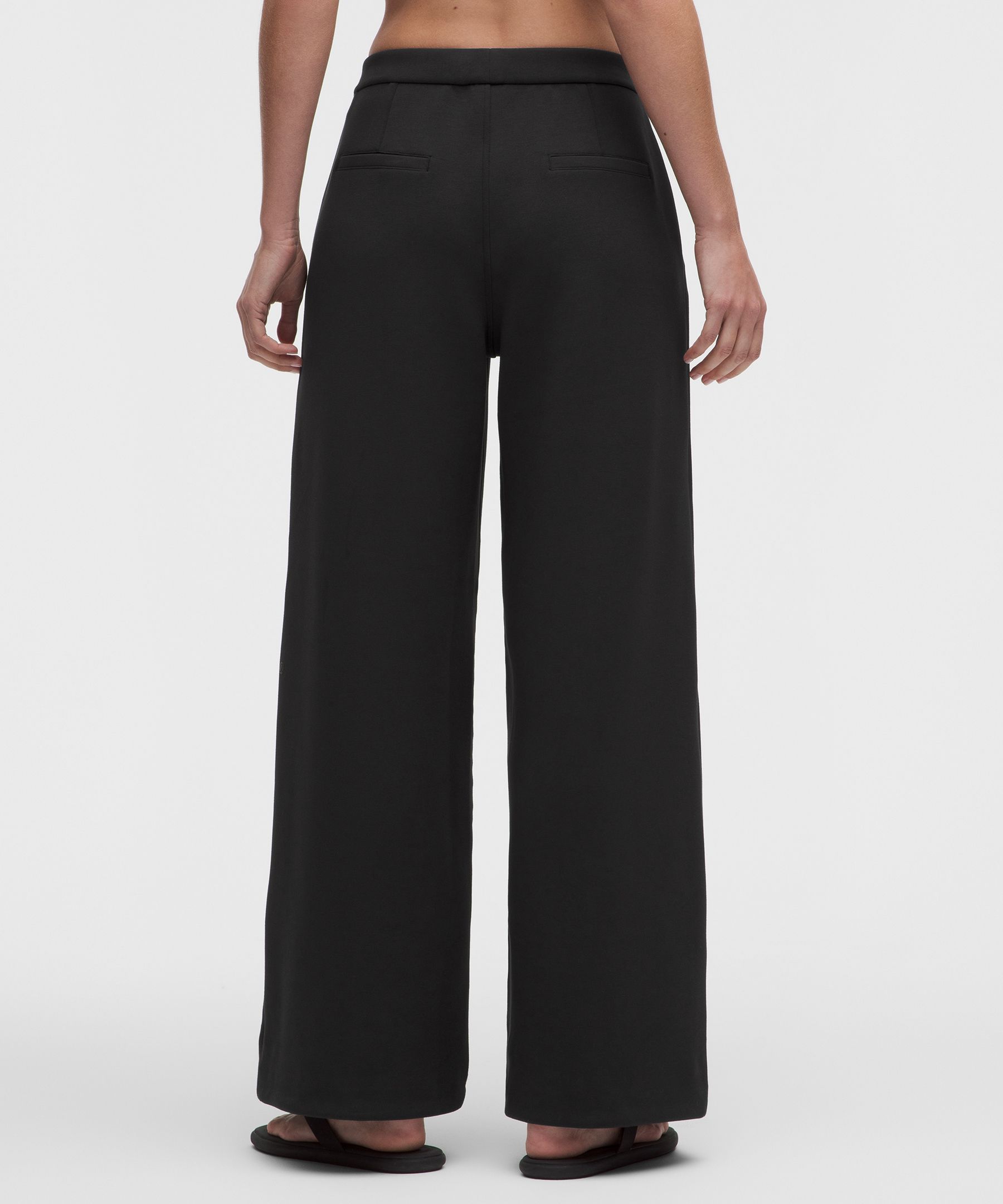 Smooth Spacer-Hose mit hohem Bund und weitem Bein *Standard