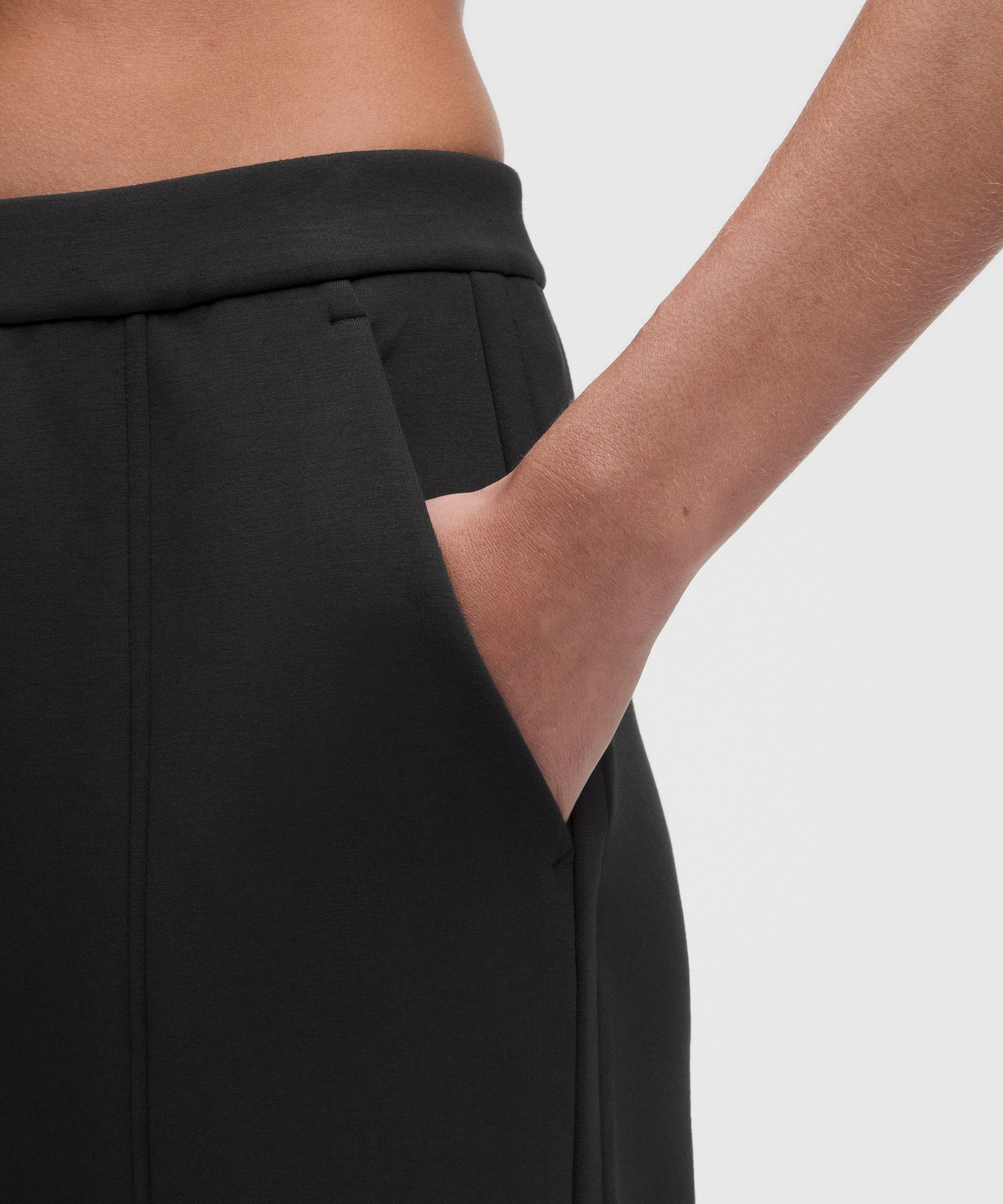 Smooth Spacer-Hose mit hohem Bund und weitem Bein *Standard