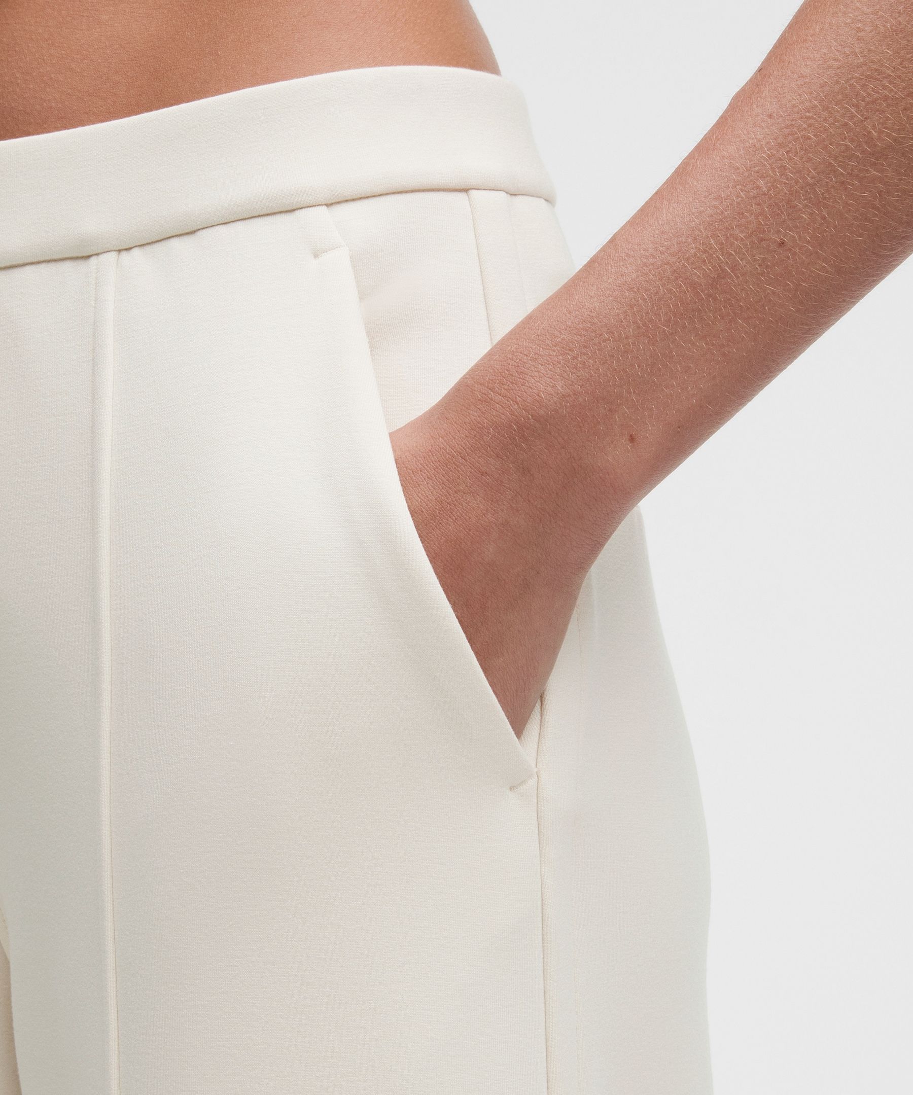 Smooth Spacer High-Rise Wide-Leg Pant