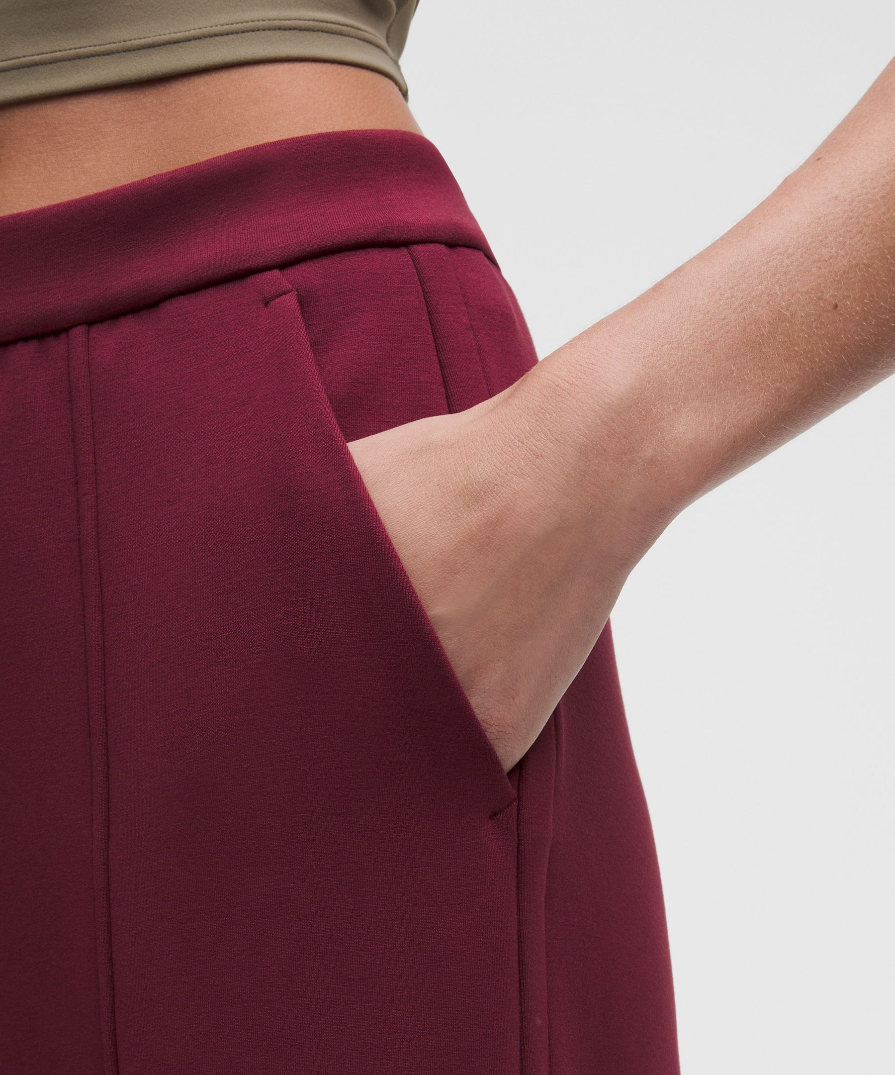 Smooth Spacer High-Rise Wide-Leg Pant *Regular