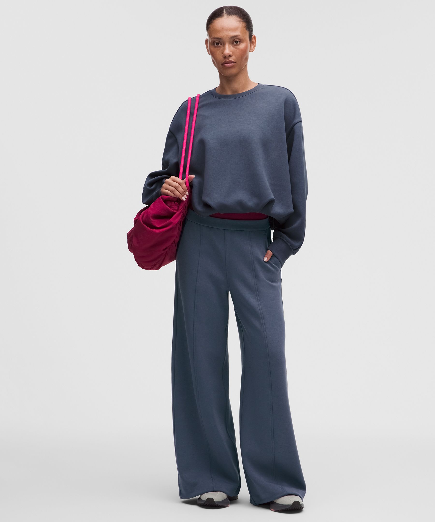 Smooth Spacer High-Rise Wide-Leg Pant *Regular