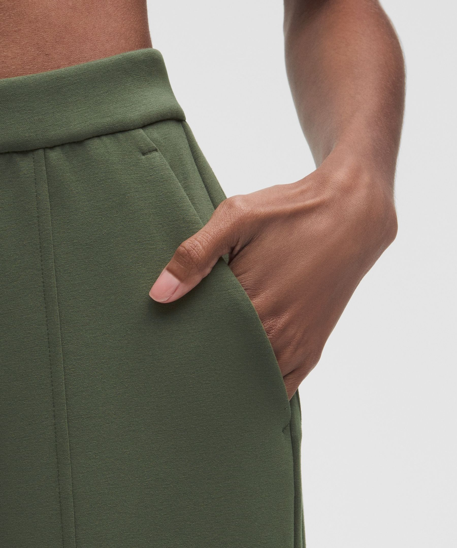 Smooth Spacer High-Rise Wide-Leg Pant *Regular