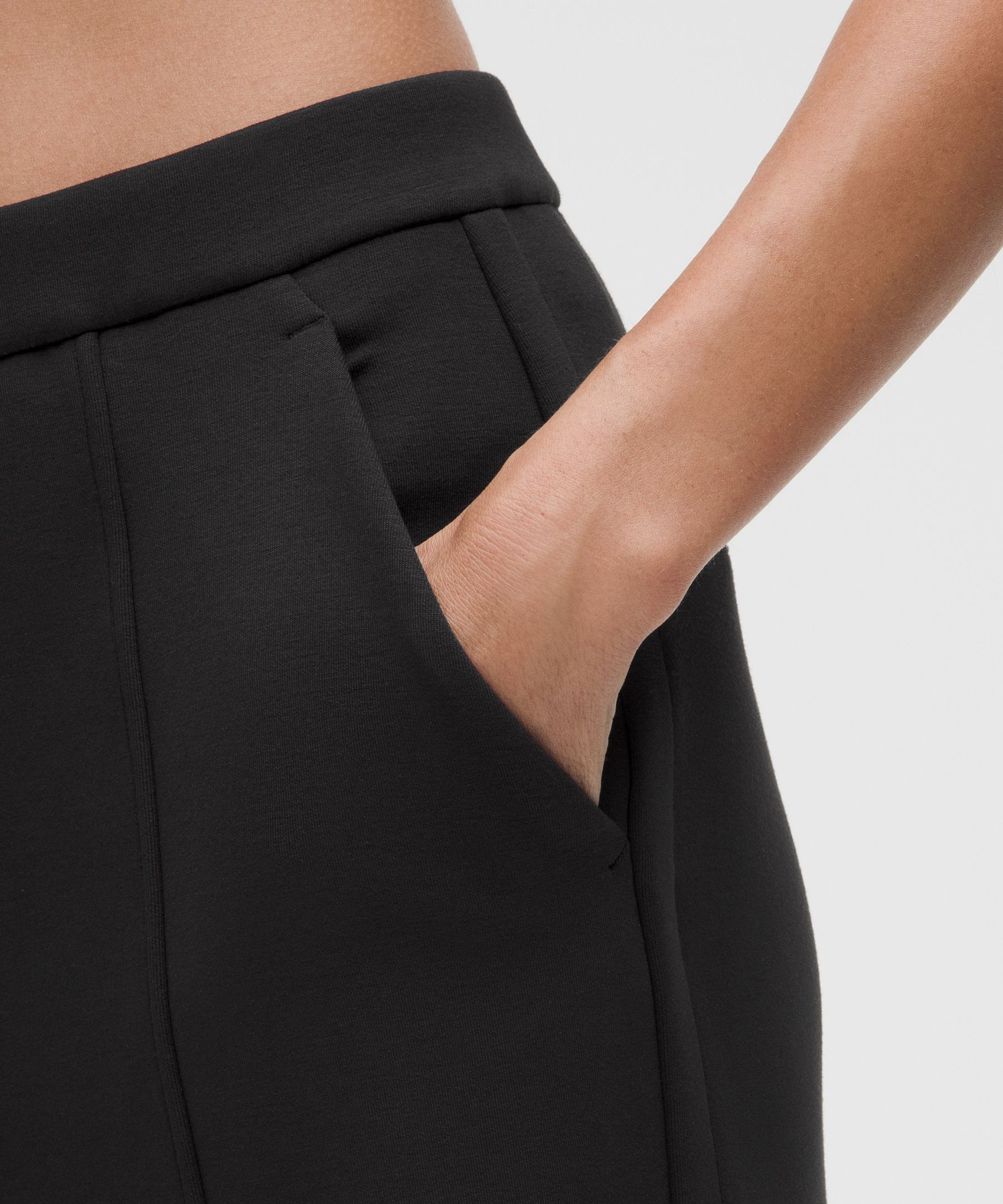 Smooth Spacer High-Rise Wide-Leg Pants *Asia Fit