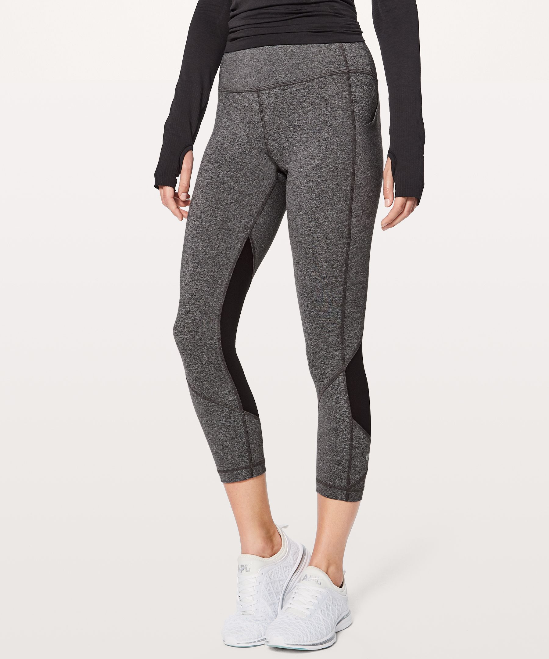 Lululemon Pace Rival Mid-rise Crop 22” In Black