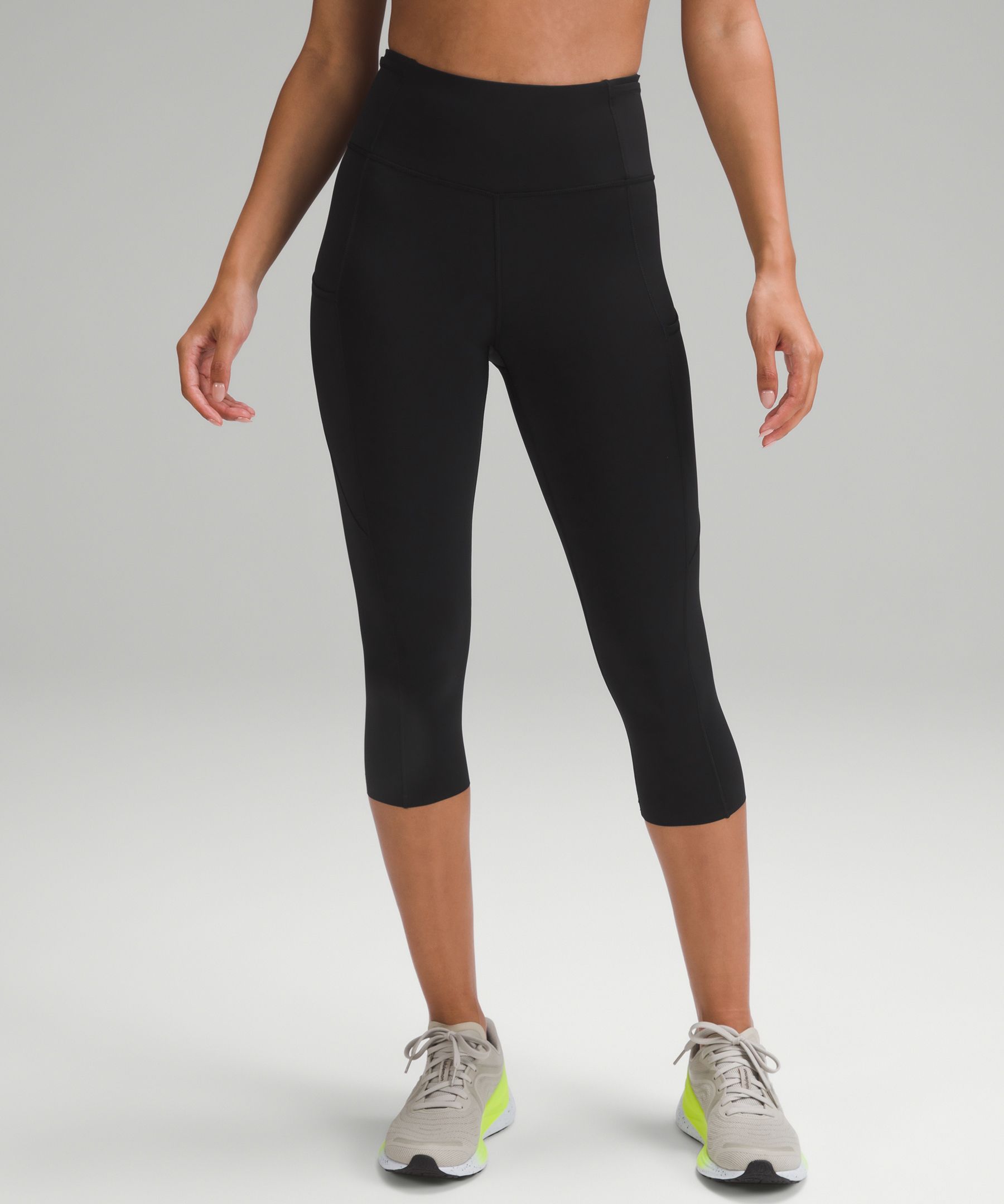 Lululemon Fast And Free High-rise Reflective Crop 19 *nulux