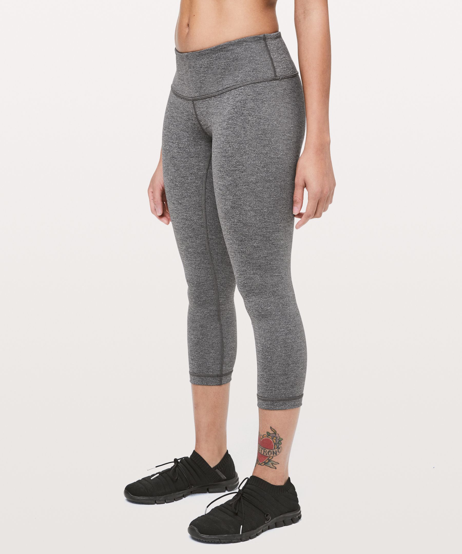 Lululemon Wunder Under Crop Low-rise 21" *luxtreme In Black