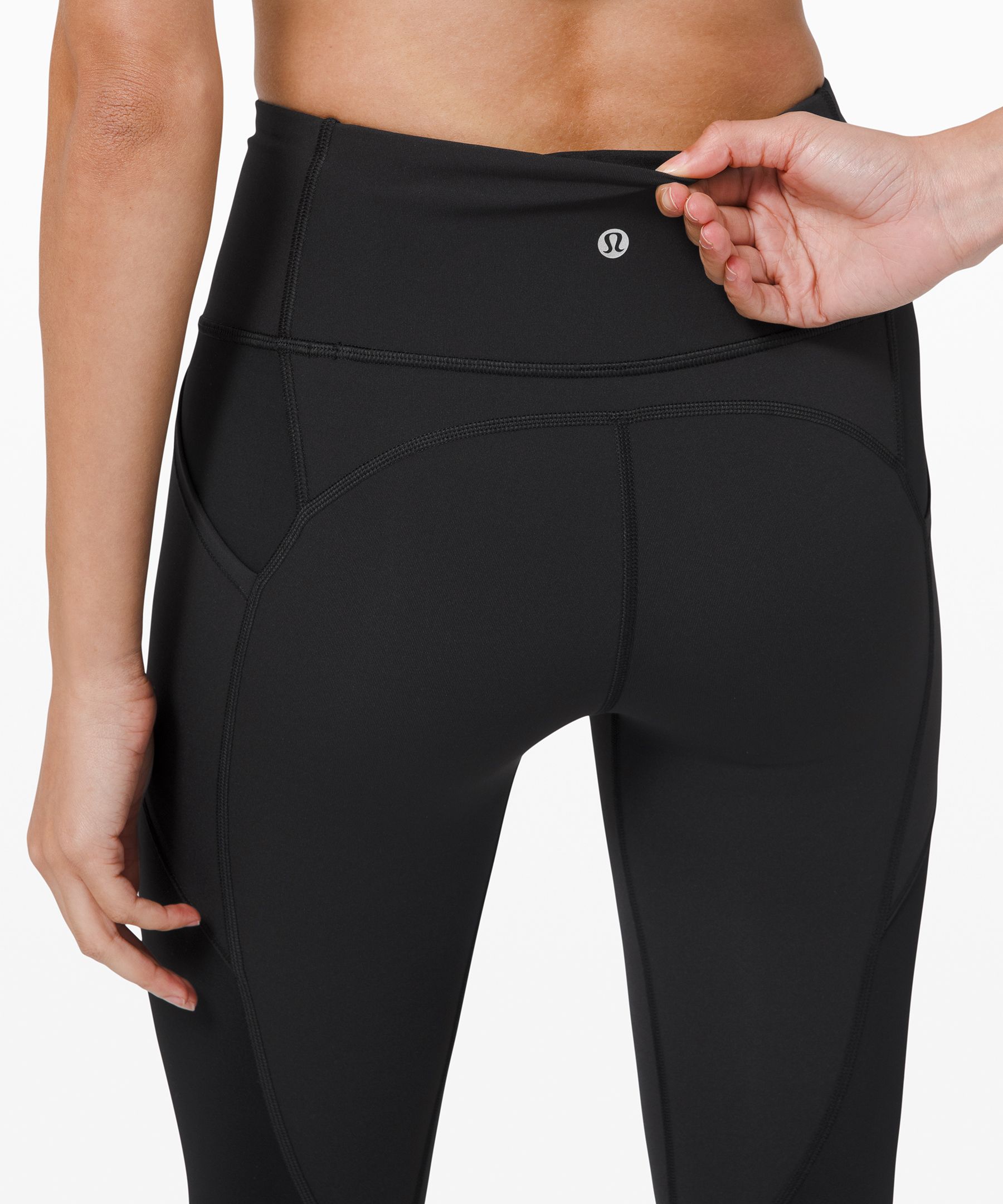 Lululemon All The Right Places Pant II - Black / Miss Mosaic White