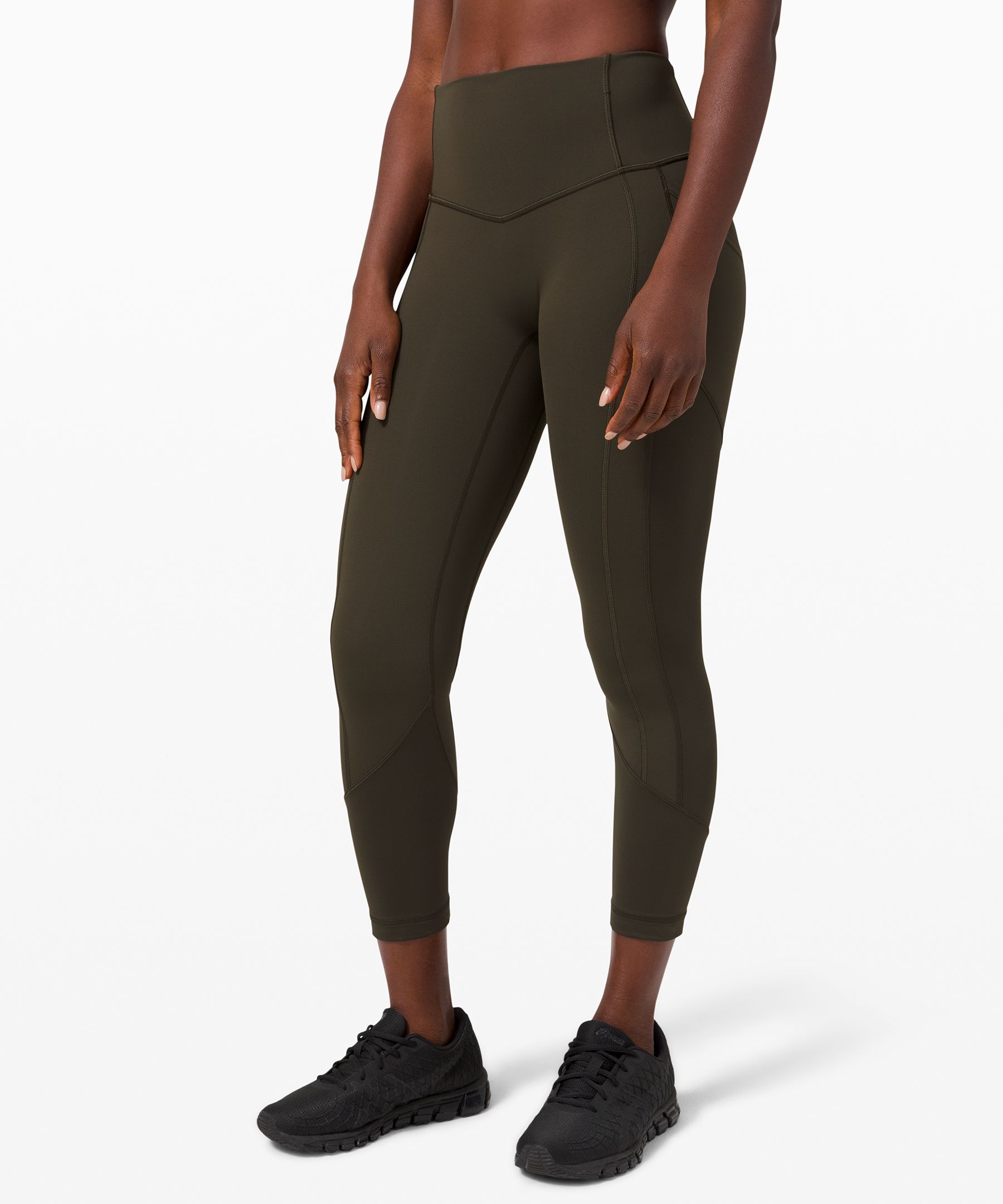 Lululemon All The Right Places Crop Ii 23" In Green