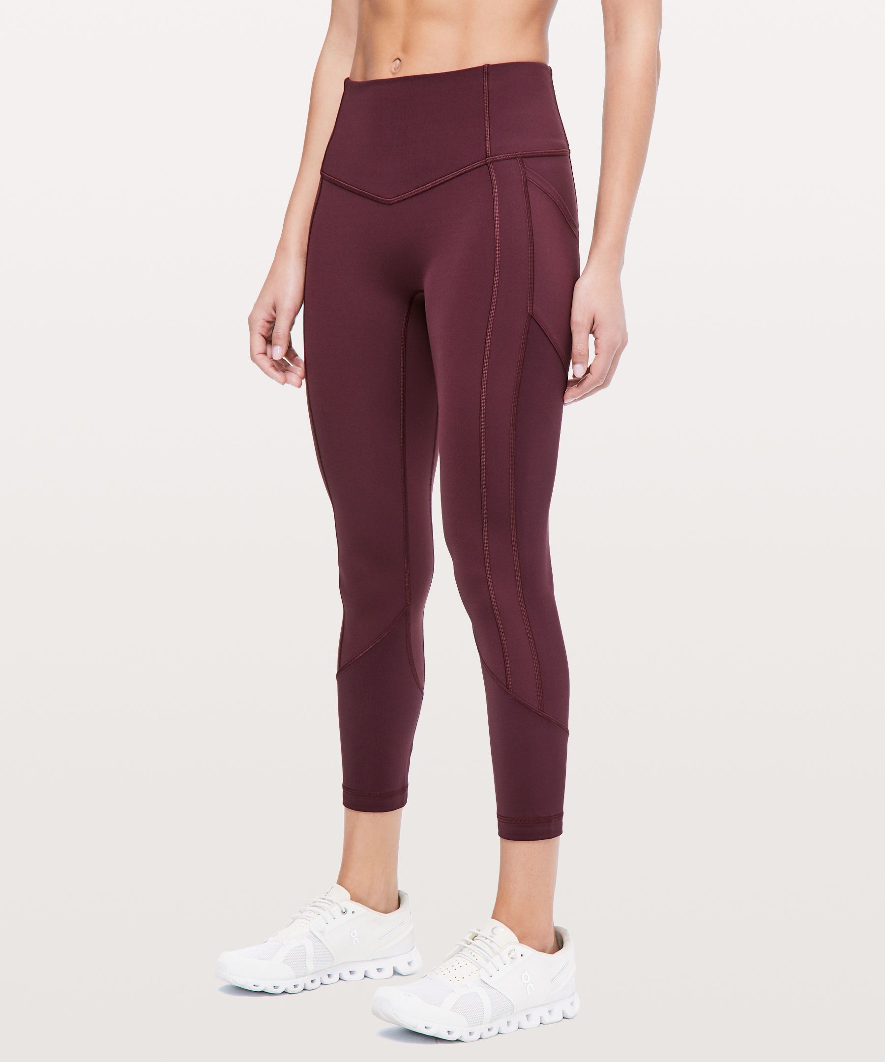 Lululemon All The Right Places High-rise Crop 23" In Dark Adobe
