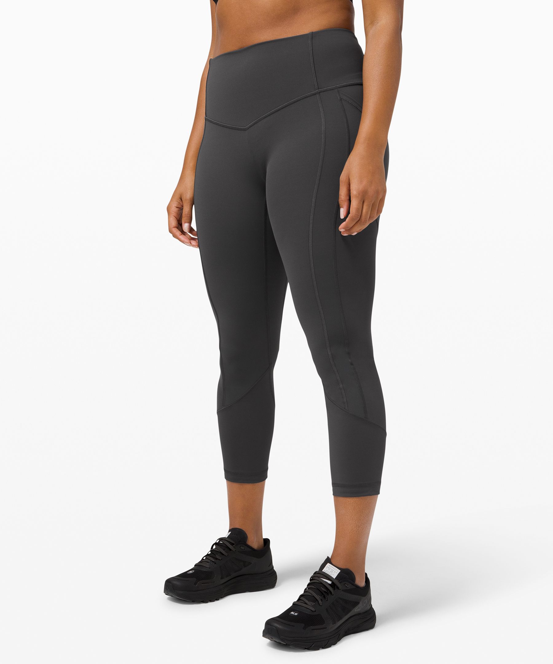 Lululemon All The Right Places Crop Ii 23" In Grey