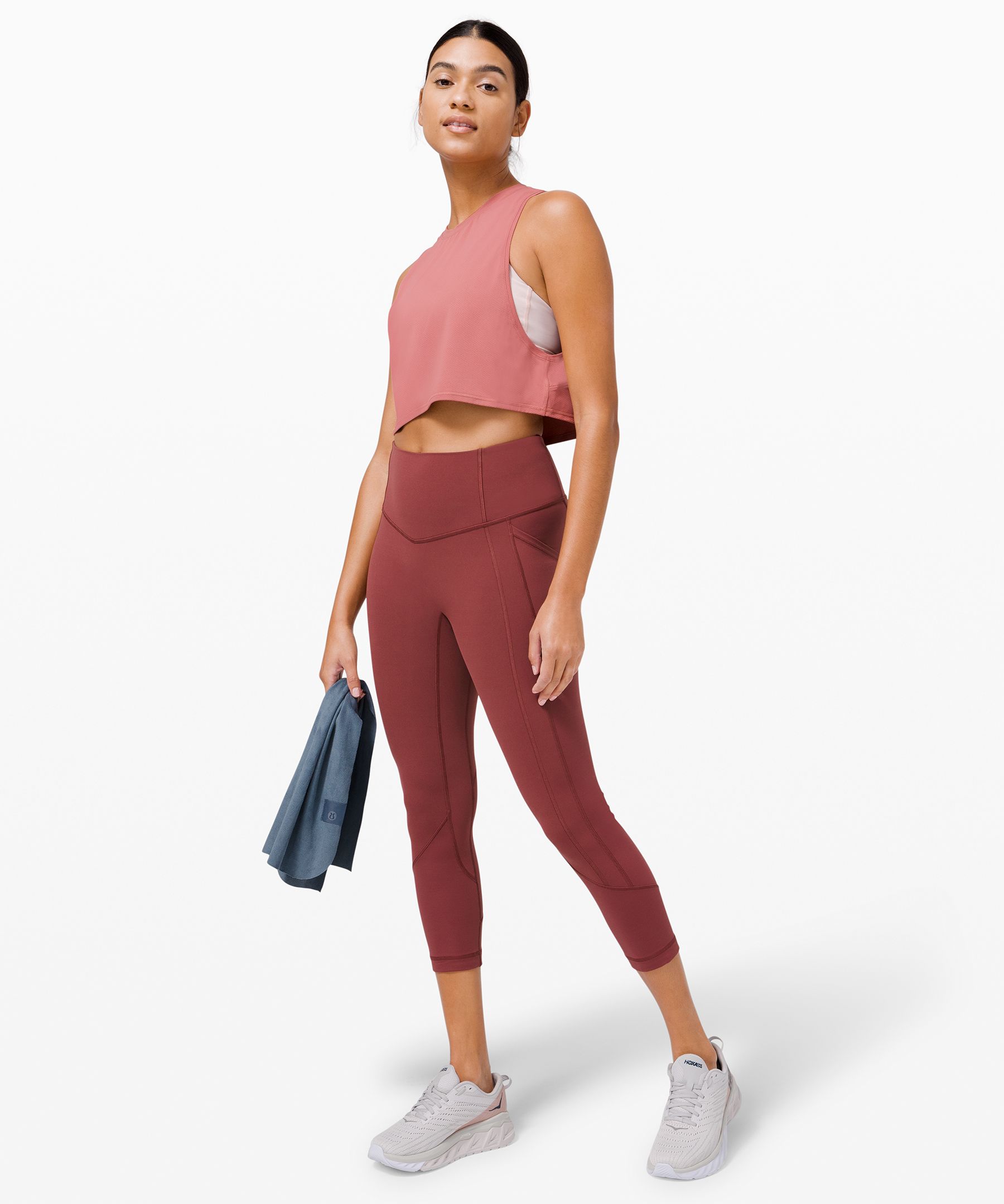 Lululemon All The Right Places Crop II *23 - Petrol Blue - lulu fanatics