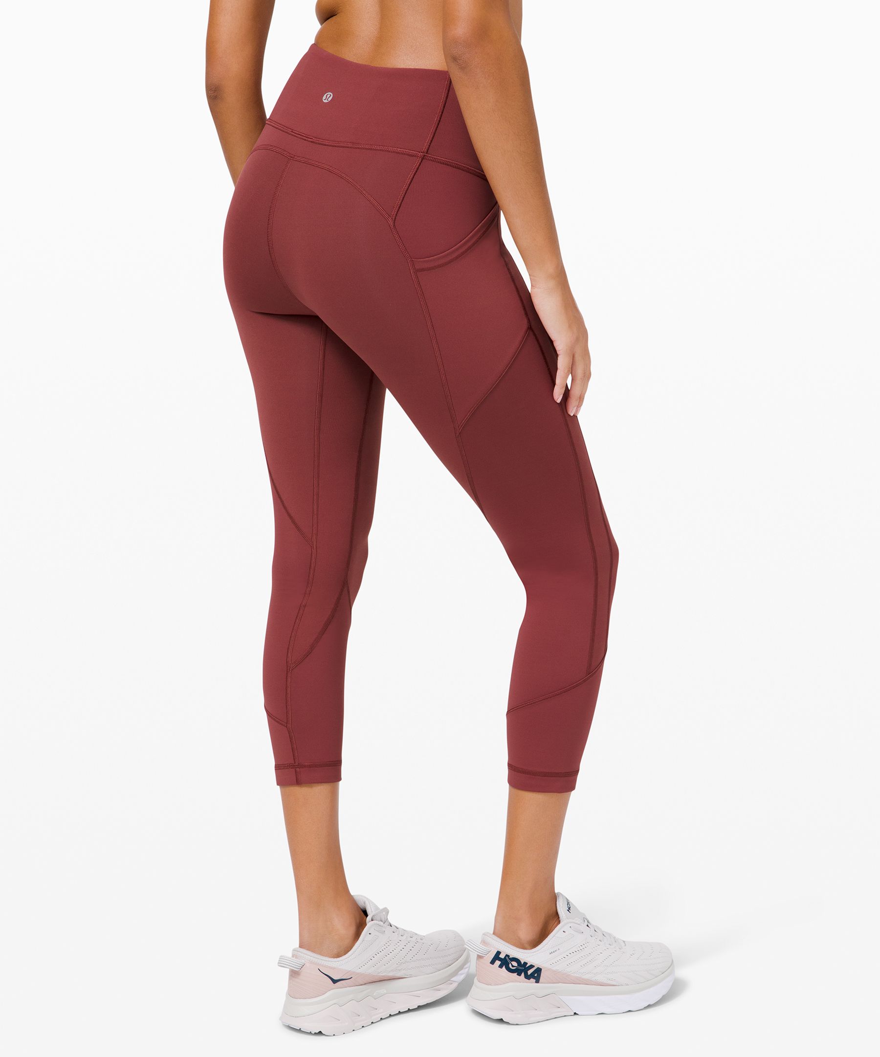 Lululemon Kris Cross Crop Legging Full-On Luxtreme Bordeaux Drama, Women's  Fashion, Activewear on Carousell