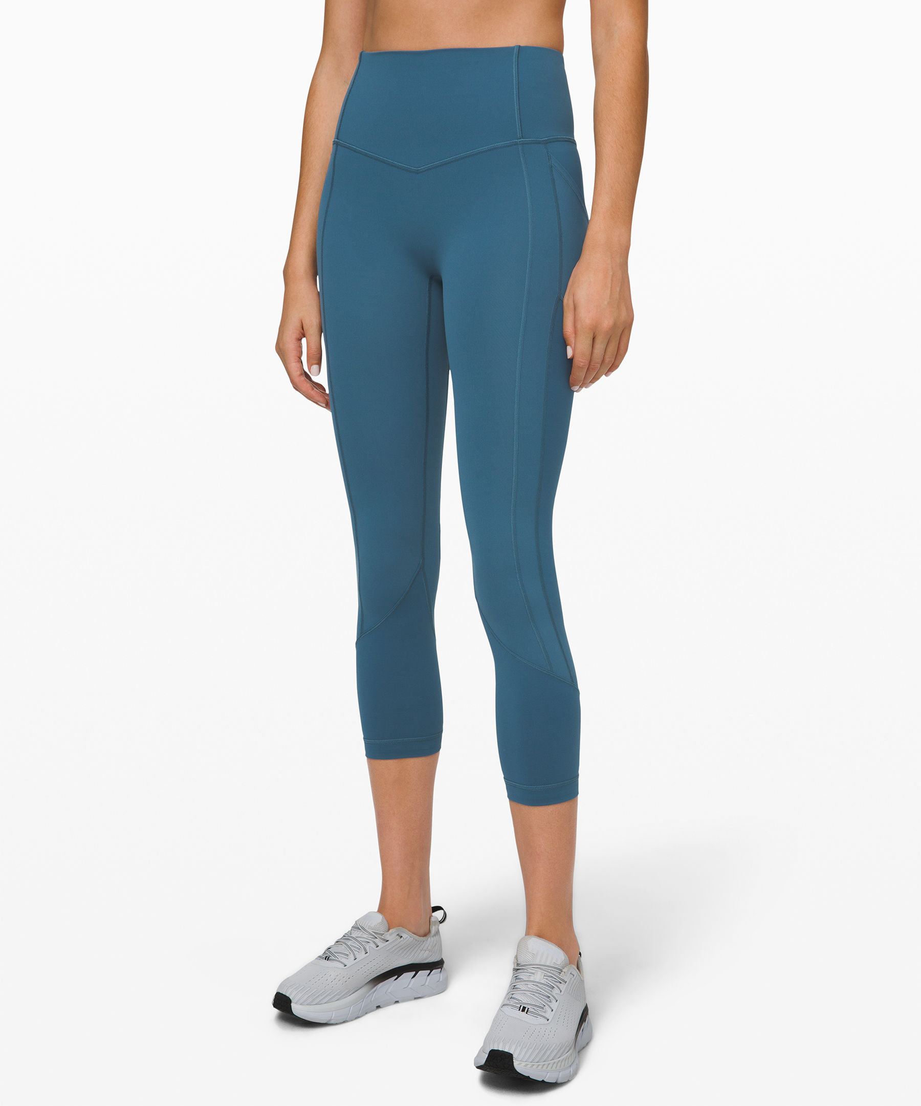 Lululemon All The Right Places Crop Ii *23" In Petrol Blue