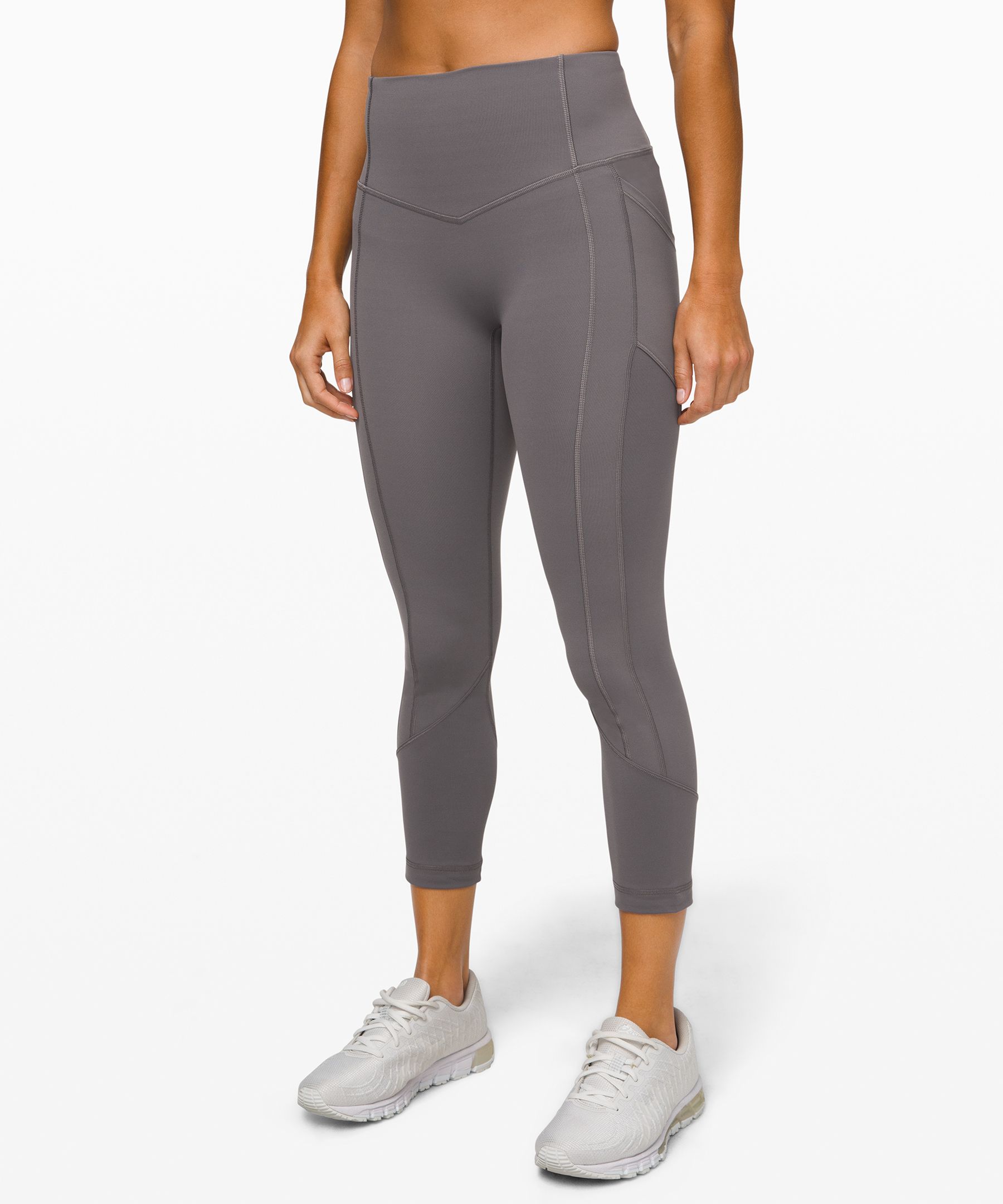 Lululemon All The Right Places Crop Ii 23" In Titanium