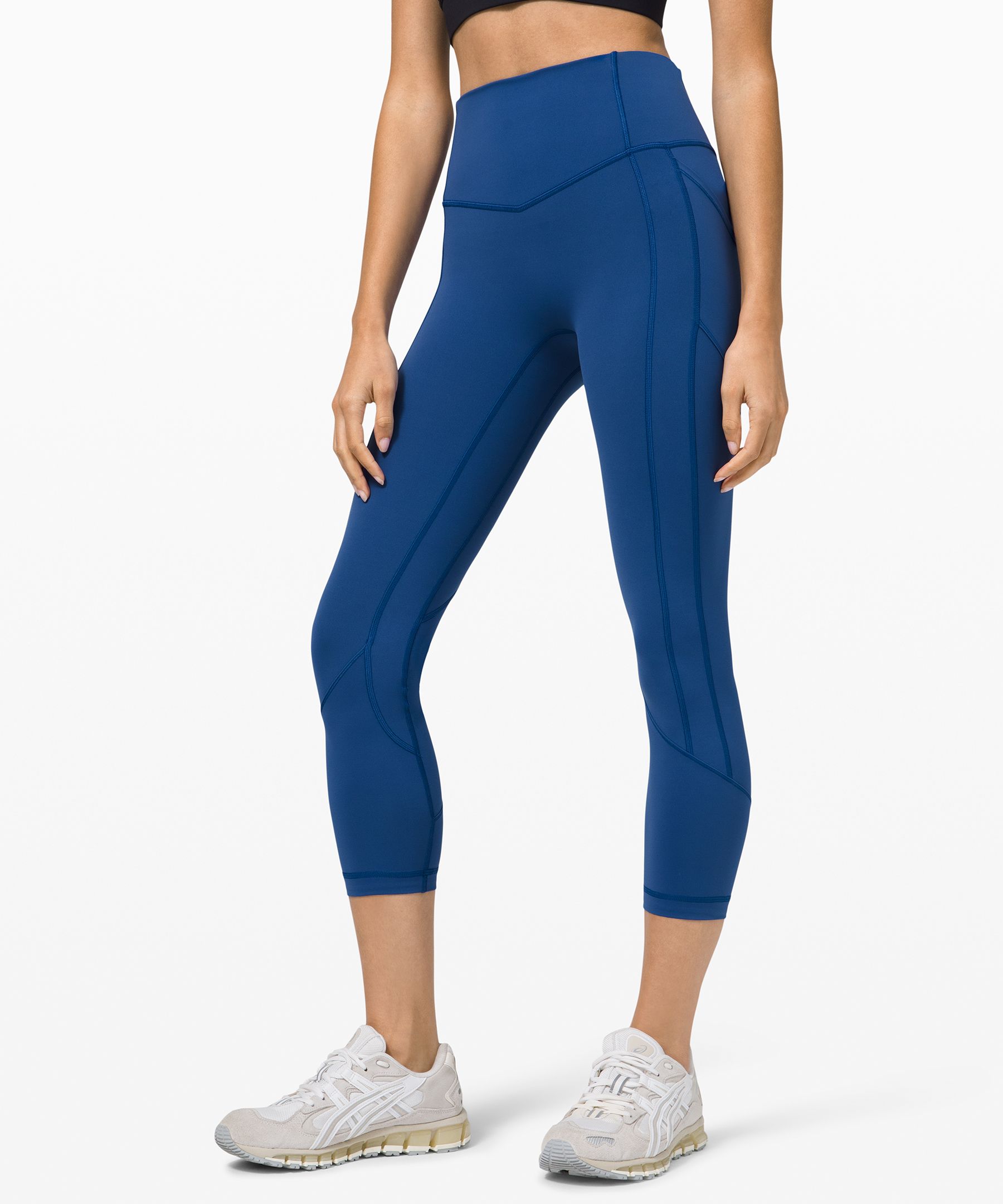 Lululemon All The Right Places Crop *23" In Blue