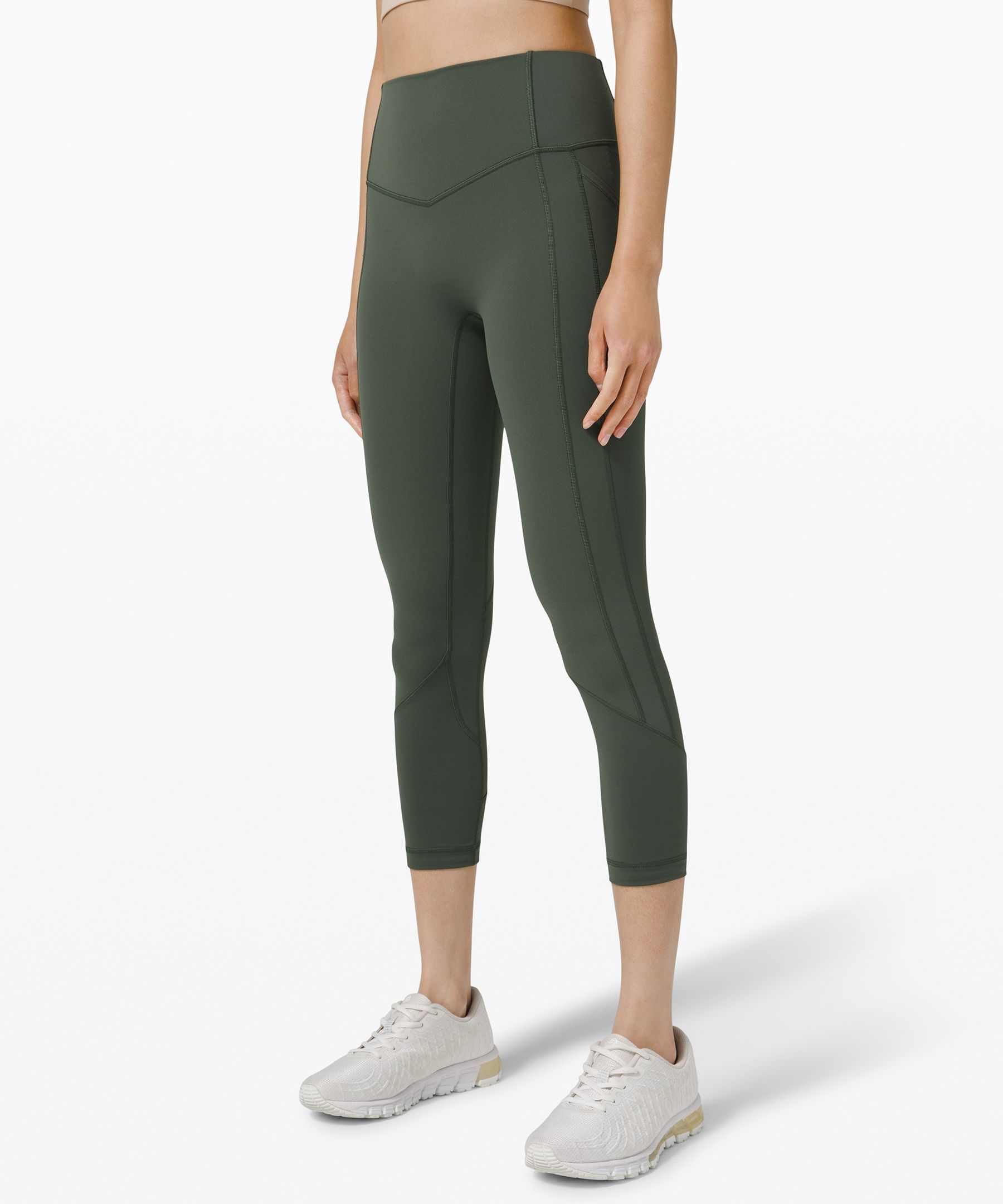 Lululemon All The Right Places High-rise Crop 23" In Green