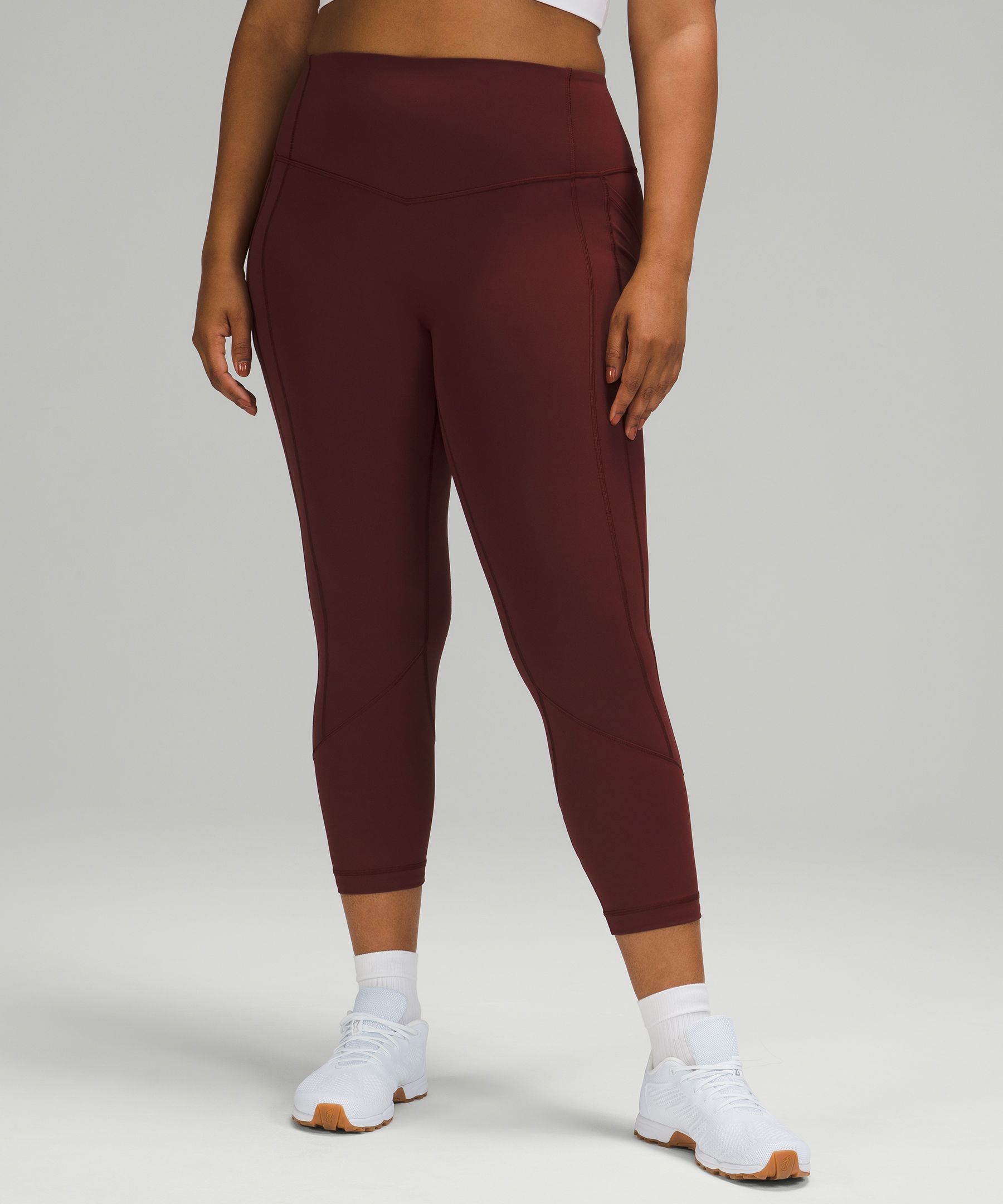 Lululemon All The Right Places High-rise Crop 23" In Red