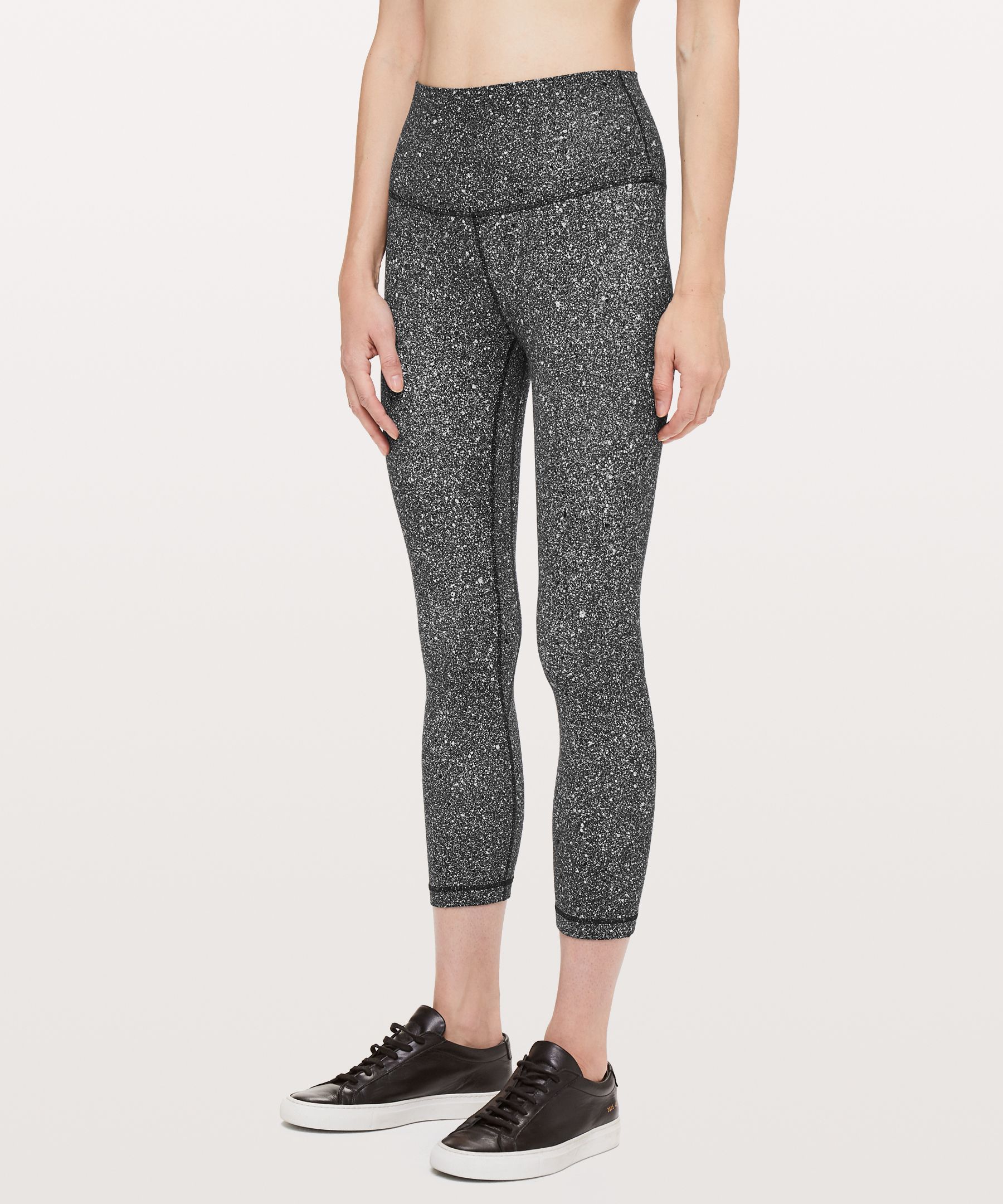 Lululemon Align™ High-rise Crop 21" In Luminesce Splatter Ice Grey Black