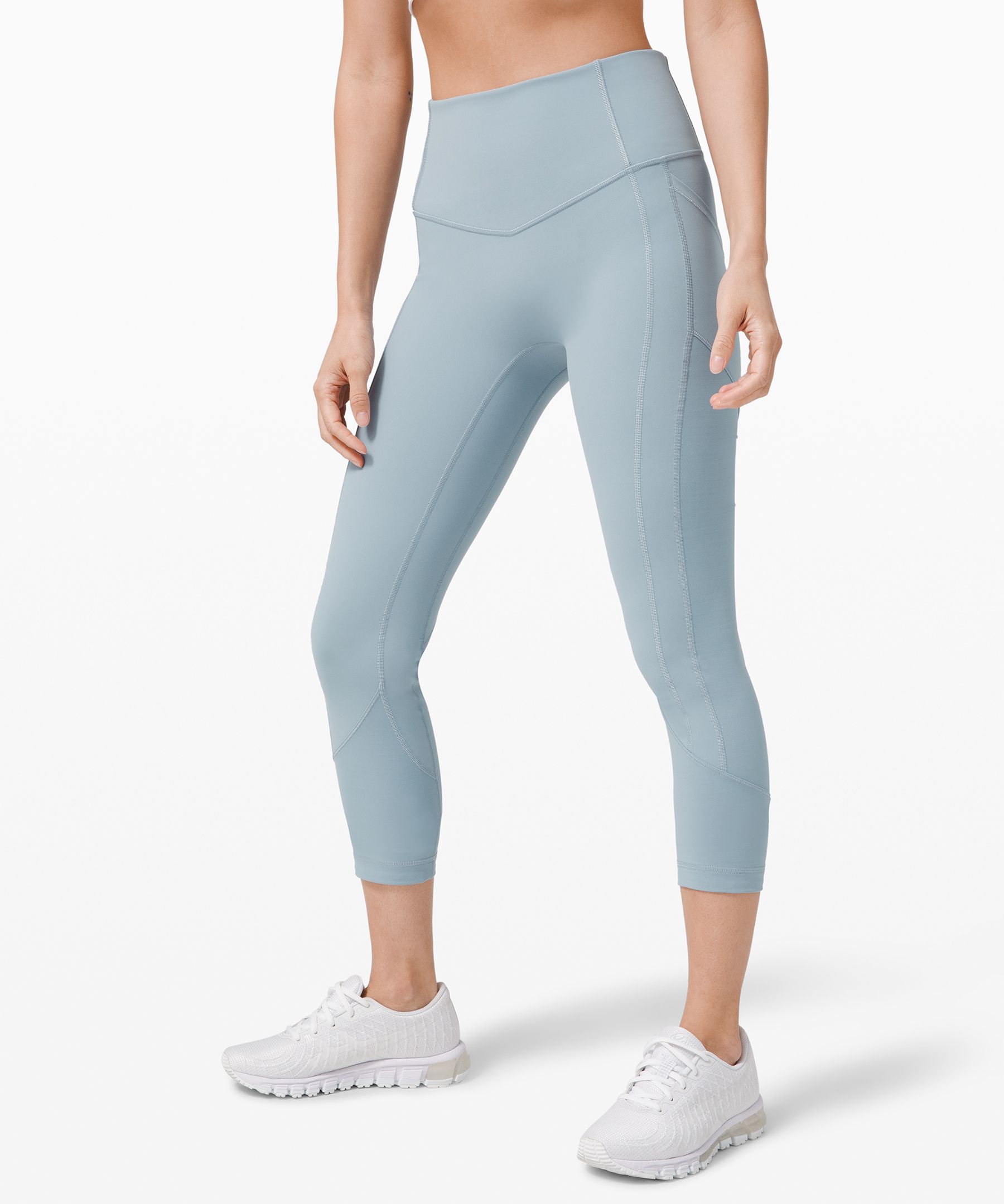 discount wholesale online NWT Lululemon Align HR Pants 25” Side Pockets on Leggings  Size 8 Pastel Blue