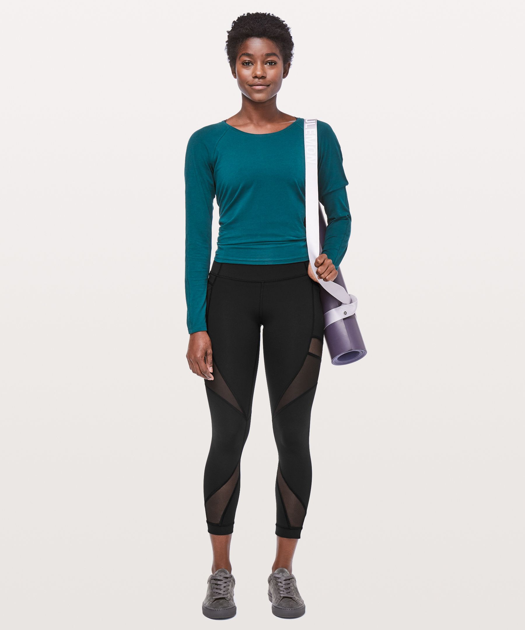 Lululemon Mesh In Motion Crop