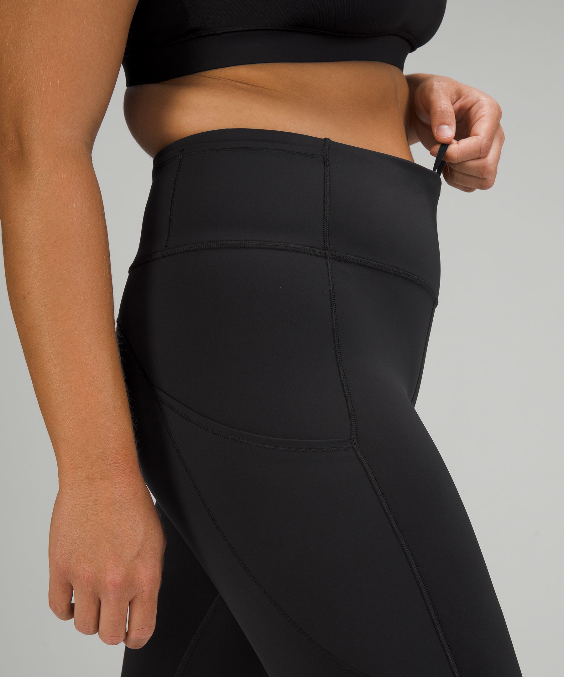 Lululemon Fast and Free Crop II 19 *Non-Reflective - Formation