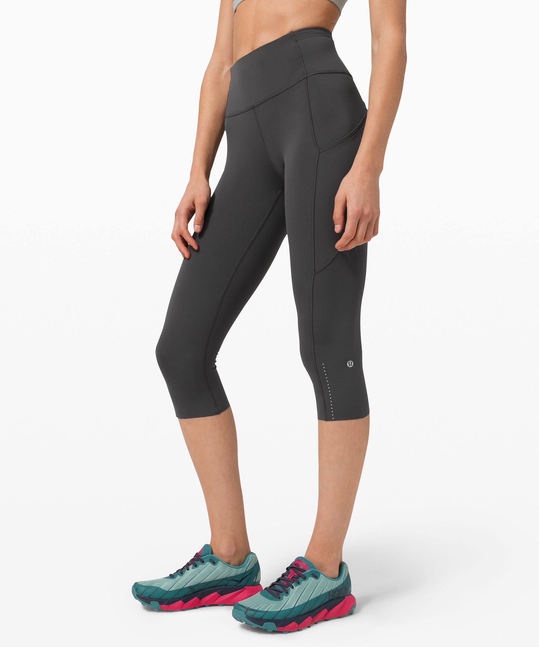 Lululemon Fast and Free Reflective High-Rise Crop 19 - Larkspur