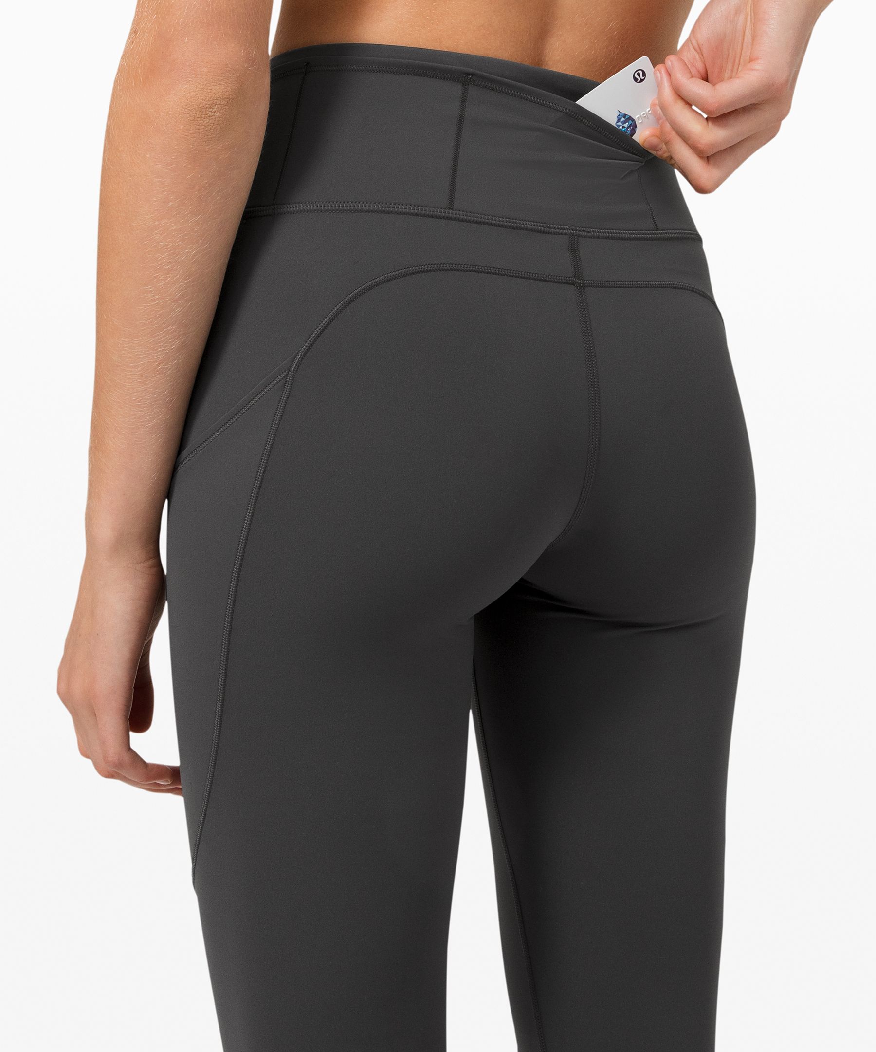 Lululemon Fast and Free Crop II 19 *Non-Reflective - Formation