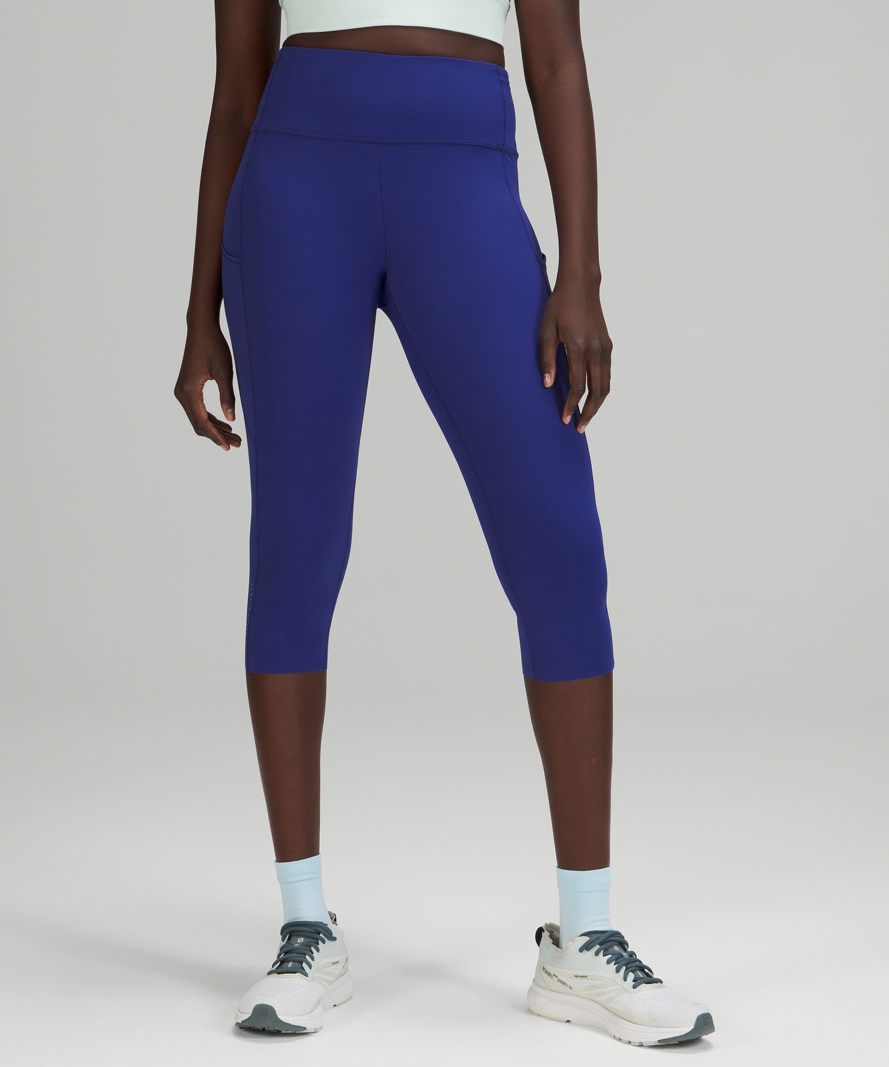 Lululemon Fast And Free Reflective High-rise Crop 19"