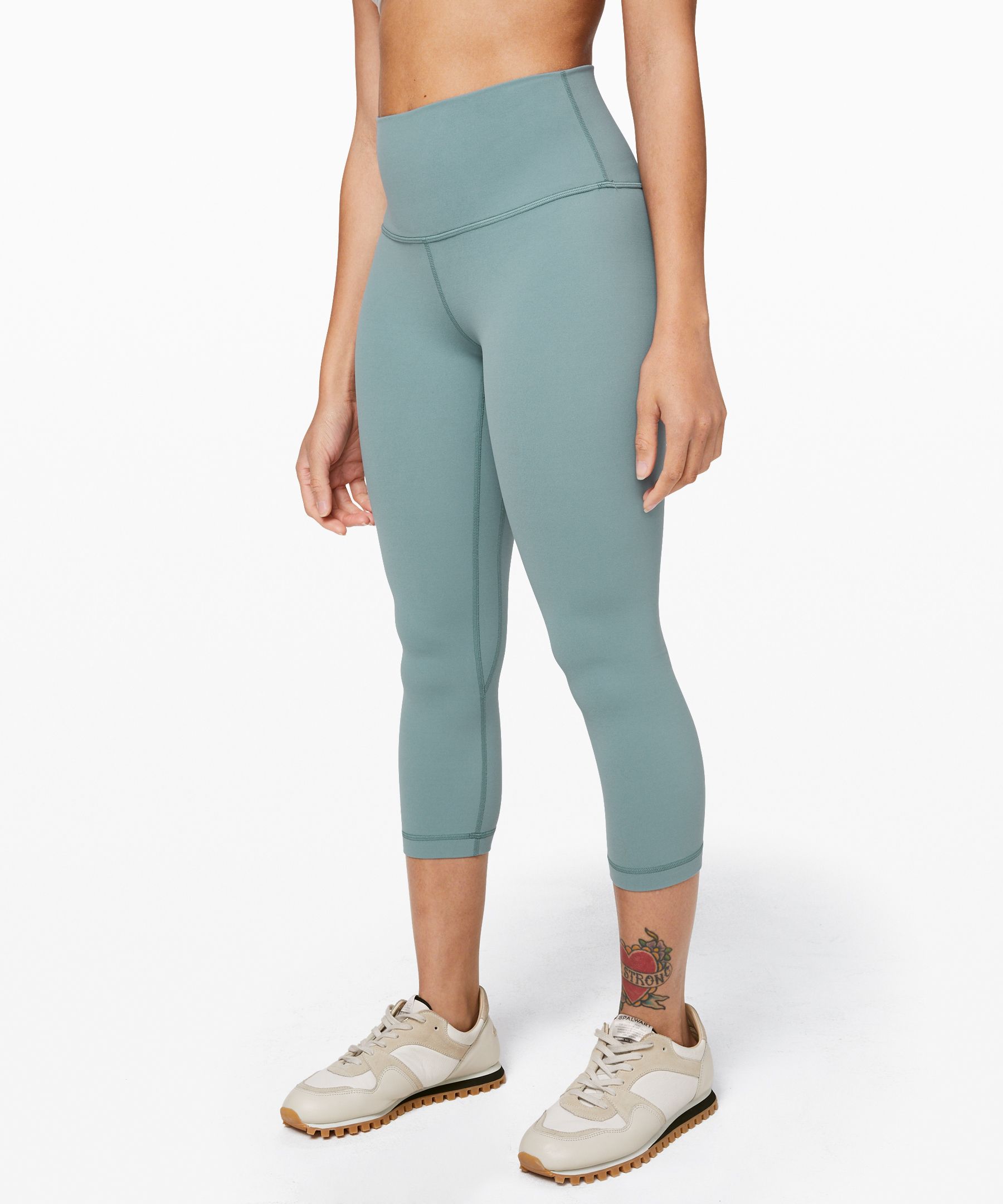 Lululemon Align Crop *21" In Aquatic Green