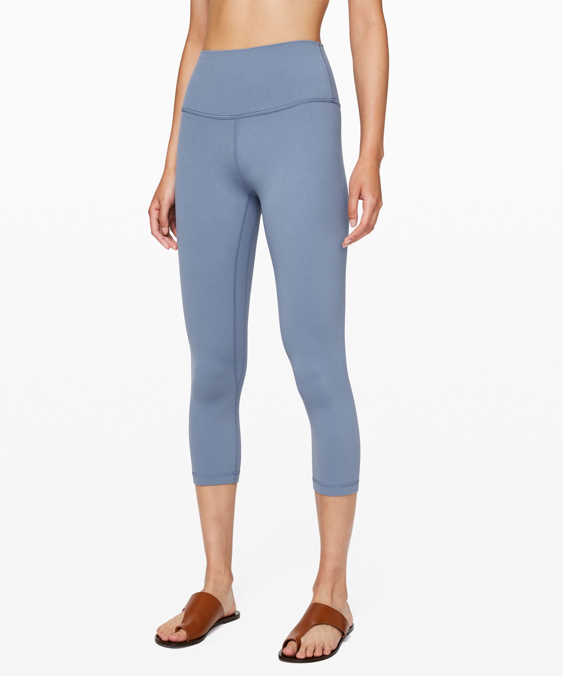 Lululemon Align Crop *21 In Wee Are From Space Greyvy Persian Violet