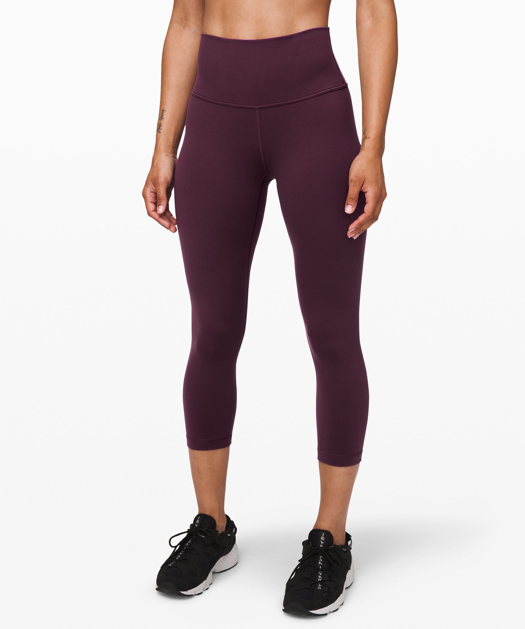 Lululemon Wunder Under Crop Low-rise 21 *luxtreme In Black