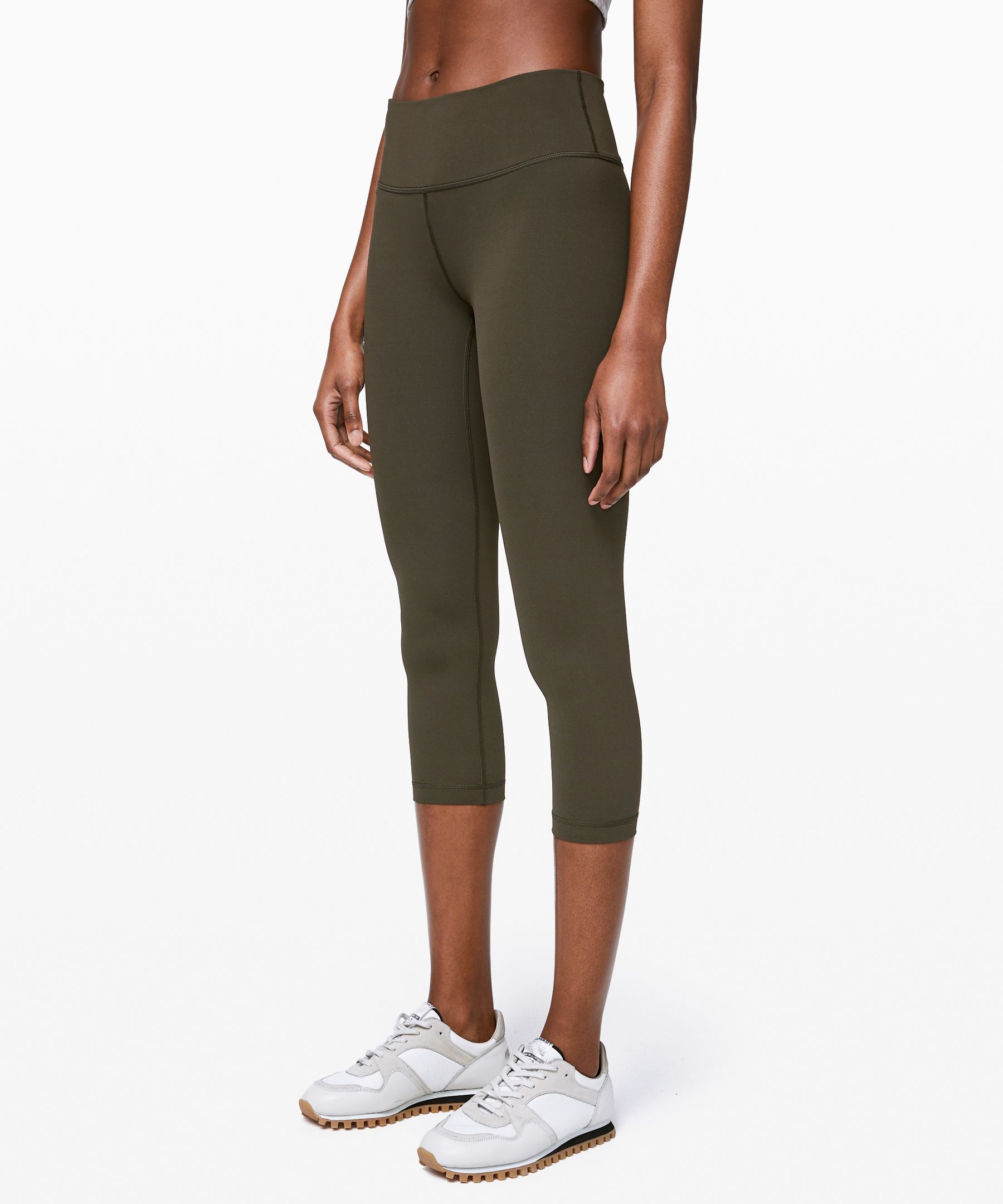 LULULEMON WUNDER UNDER CROP MID-RISE *FULL-ON LUXTREME ONLINE ONLY 21"