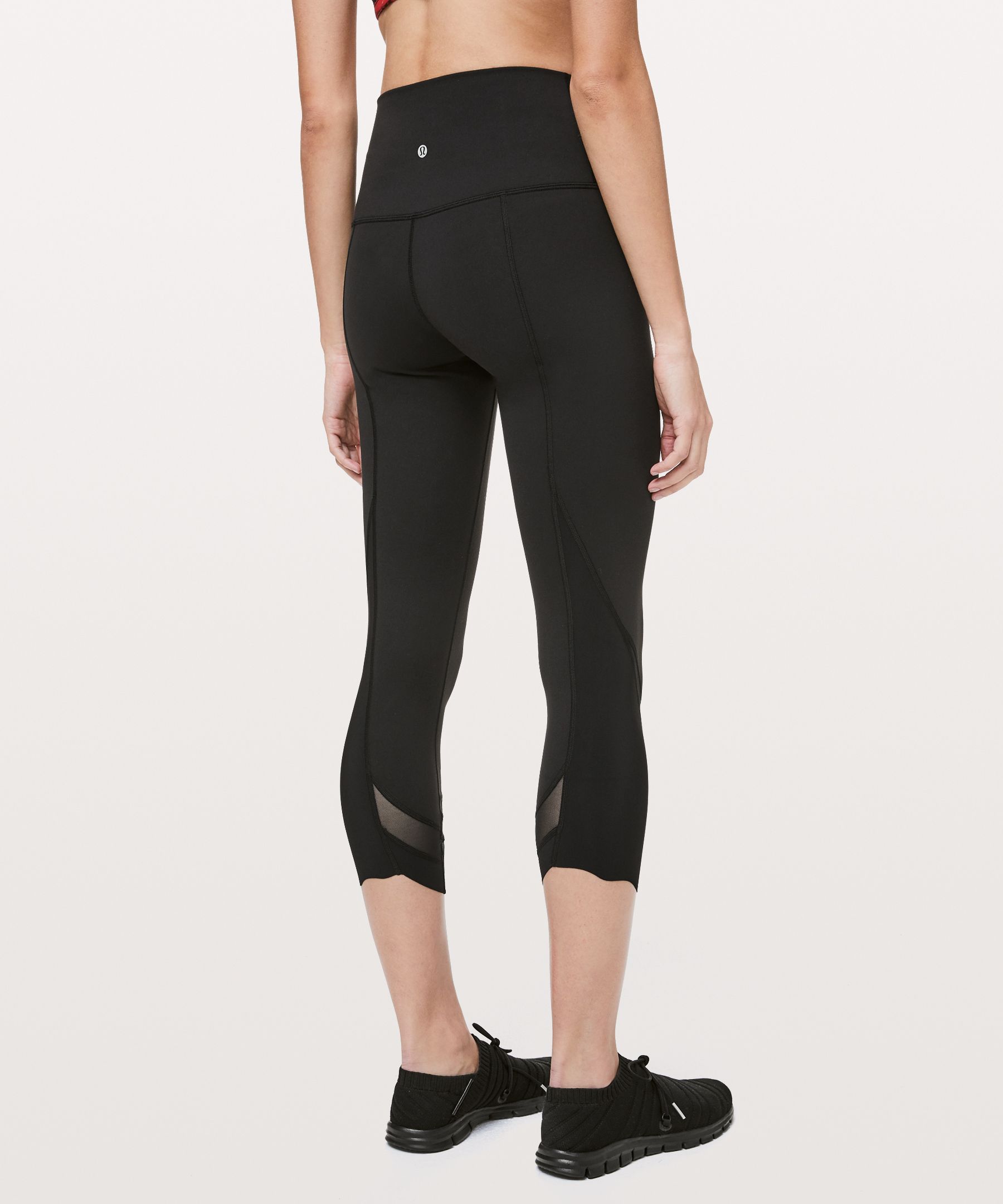 Lululemon Wunder Under Crop High-Rise *Roll Down Scallop Full-On