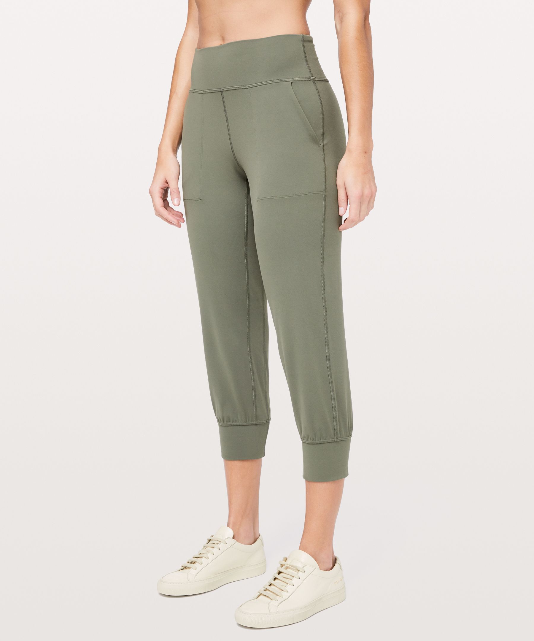 Lululemon Align™ High-rise Cropped Joggers In Grey Sage