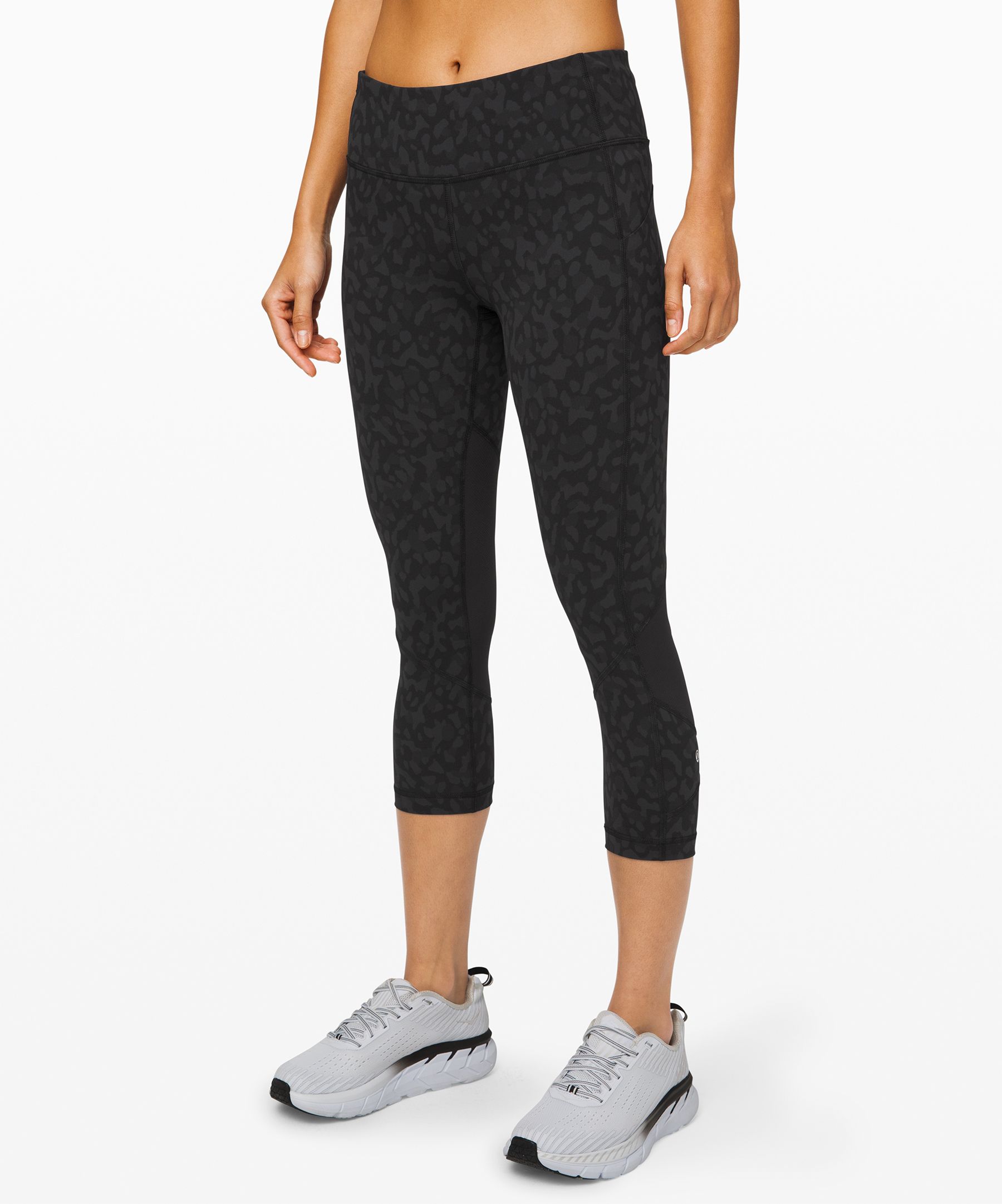 Lululemon Pace Rival Mid-rise Crop 22 In Formation Camo Deep Coal