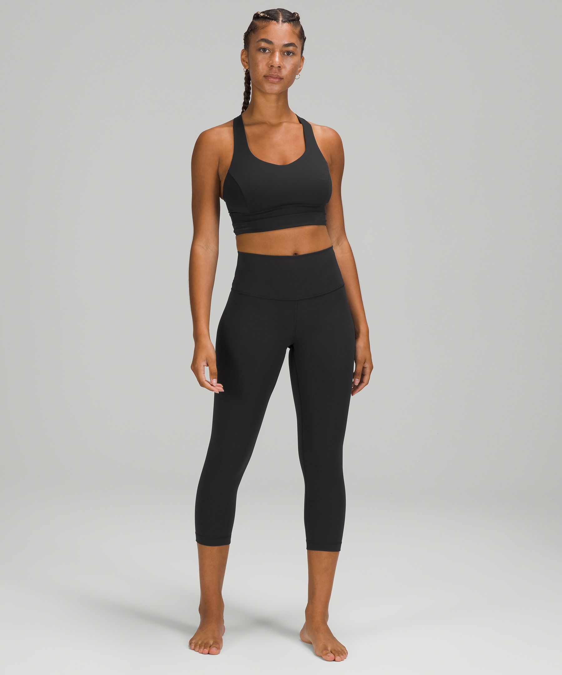 Lululemon Wunder Train High-Rise Tight 25 - Thread Dye Rover Black - lulu  fanatics