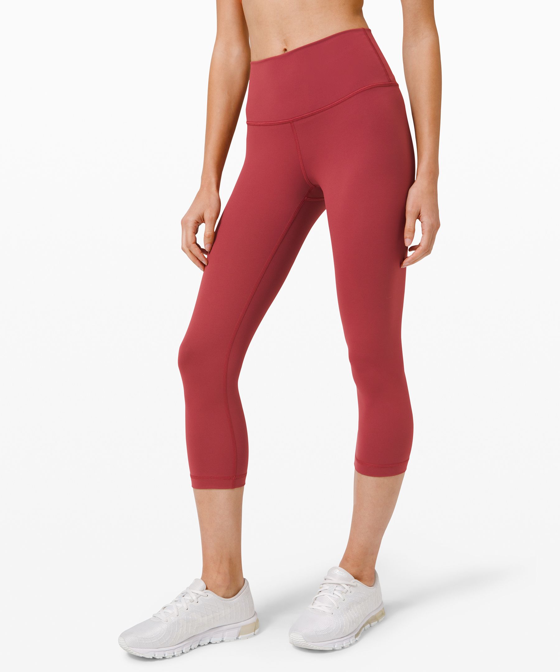 Lululemon Wunder Under Crop (high-rise) *full-on Luxtreme 21 In Chianti