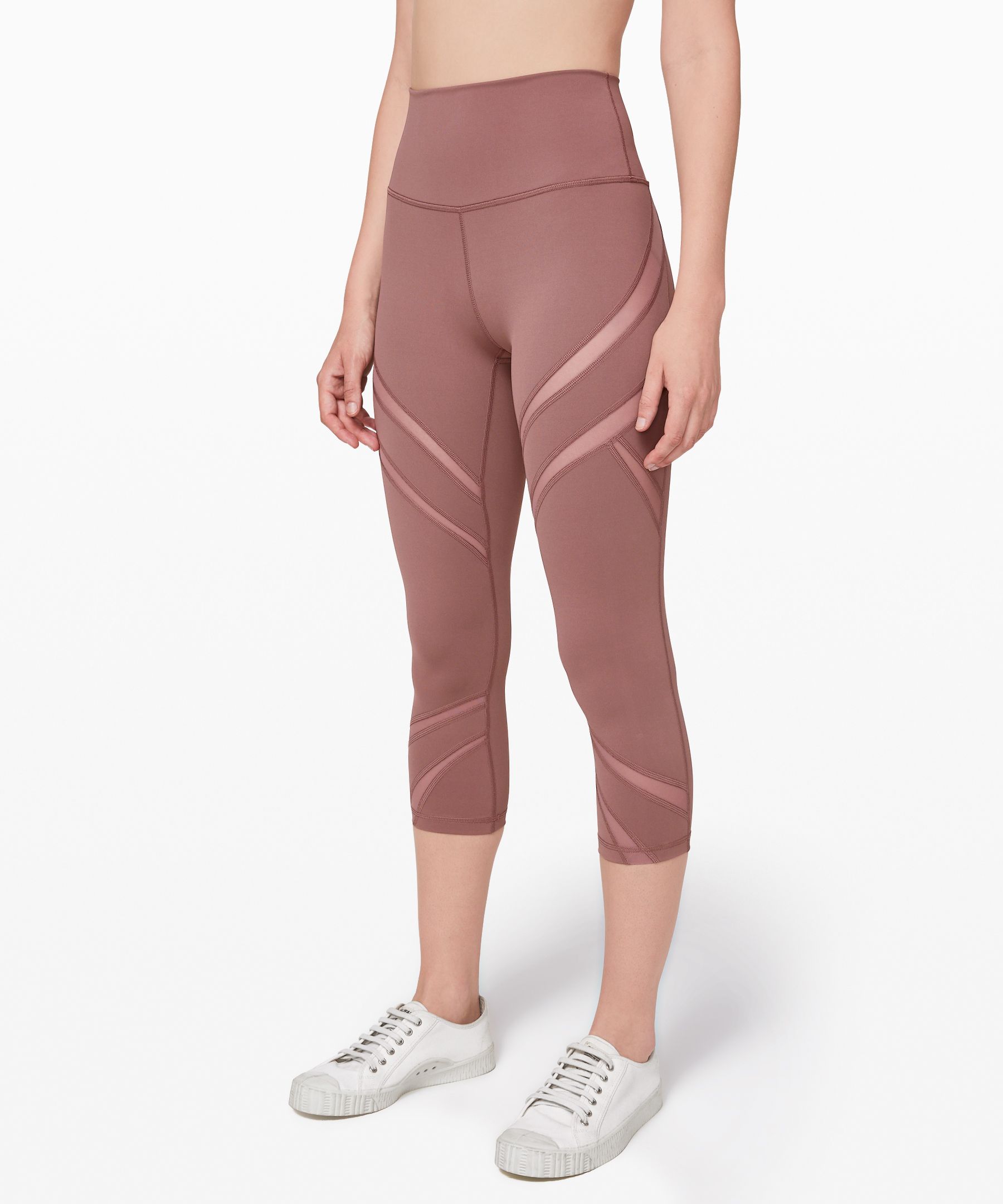 lululemon mesh crop leggings