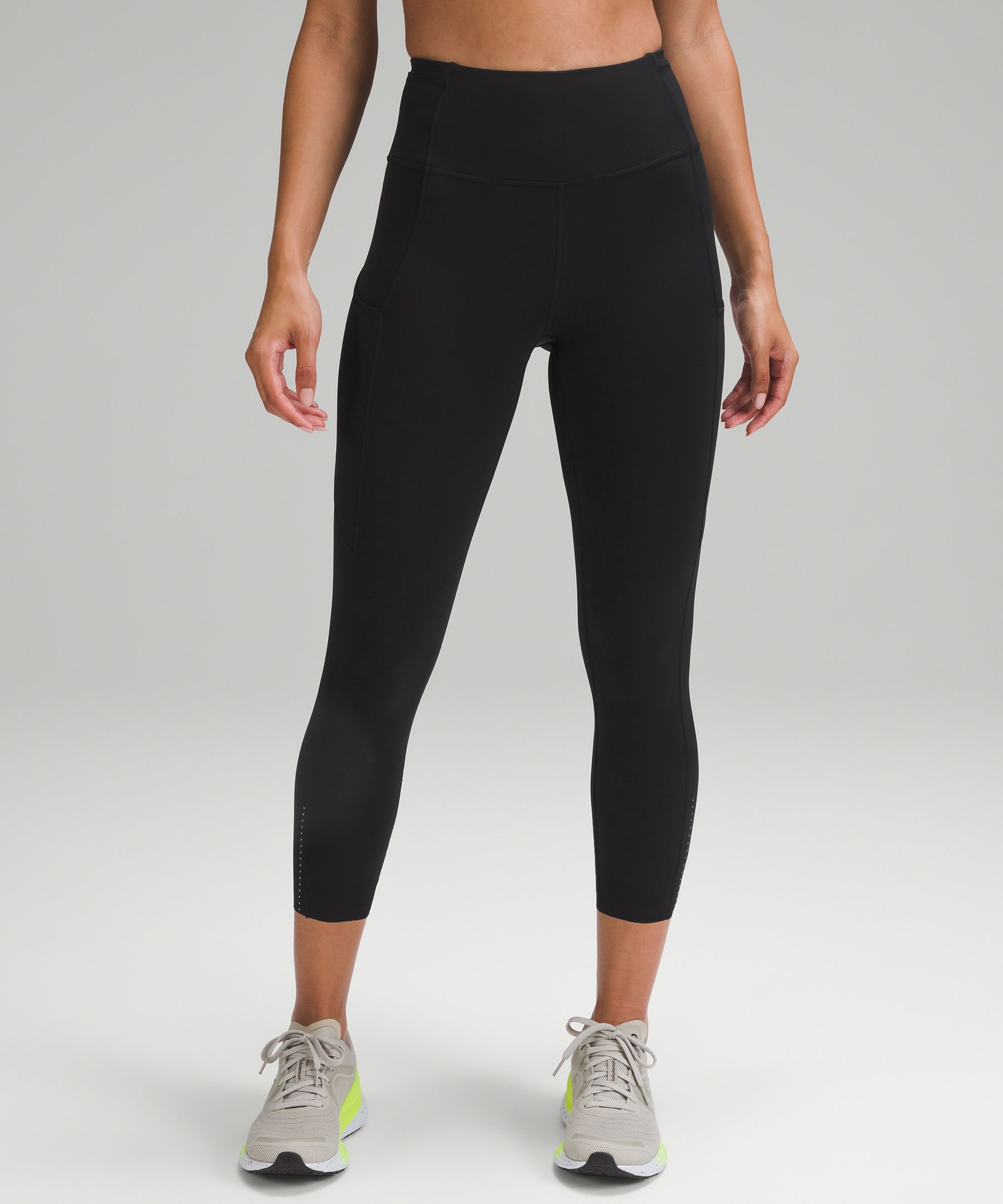 LULULEMON FAST AND FREE REFLECTIVE HIGH-RISE CROP 23"