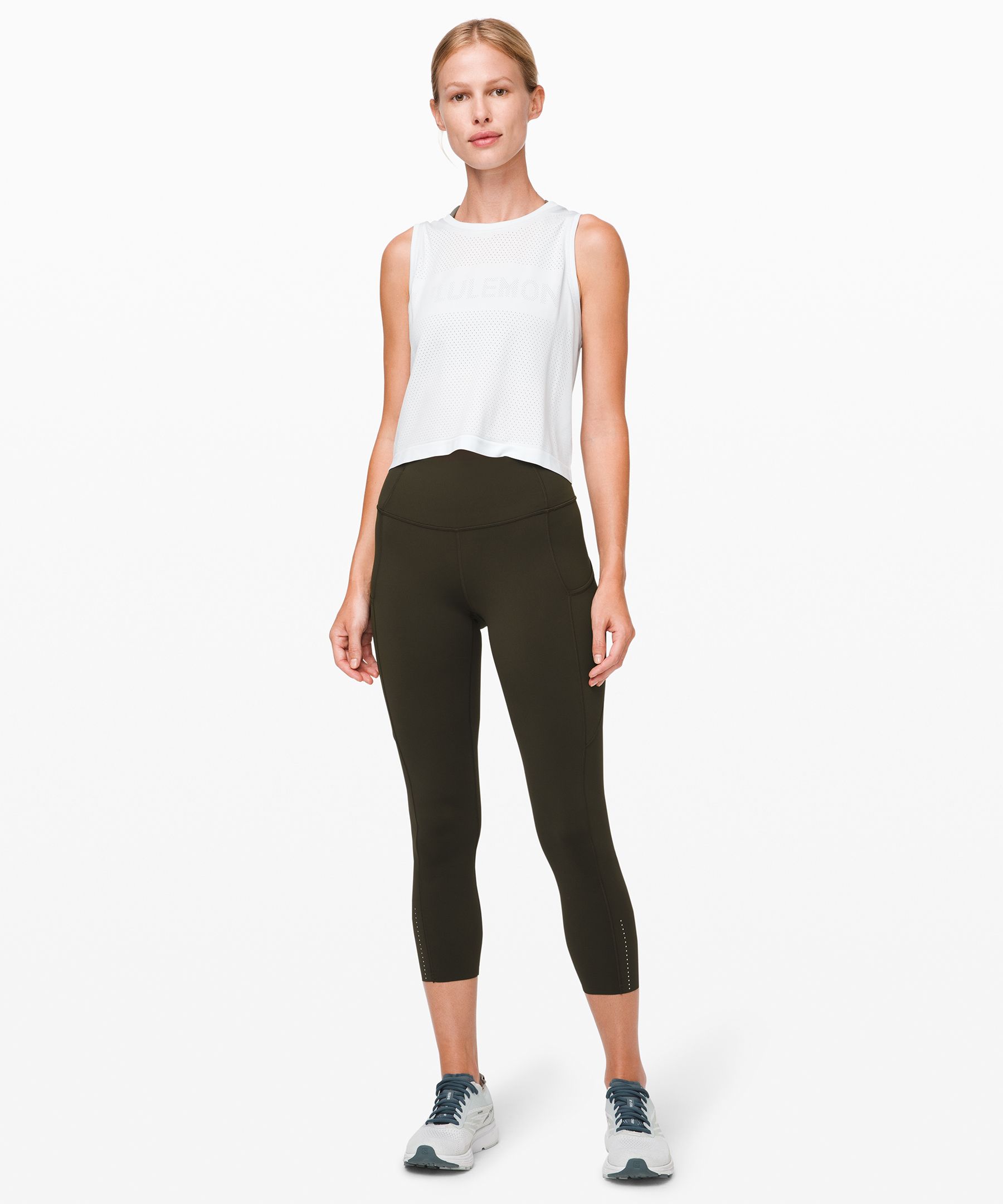 Lululemon athletica Fast and Free Reflective High-Rise Crop 23