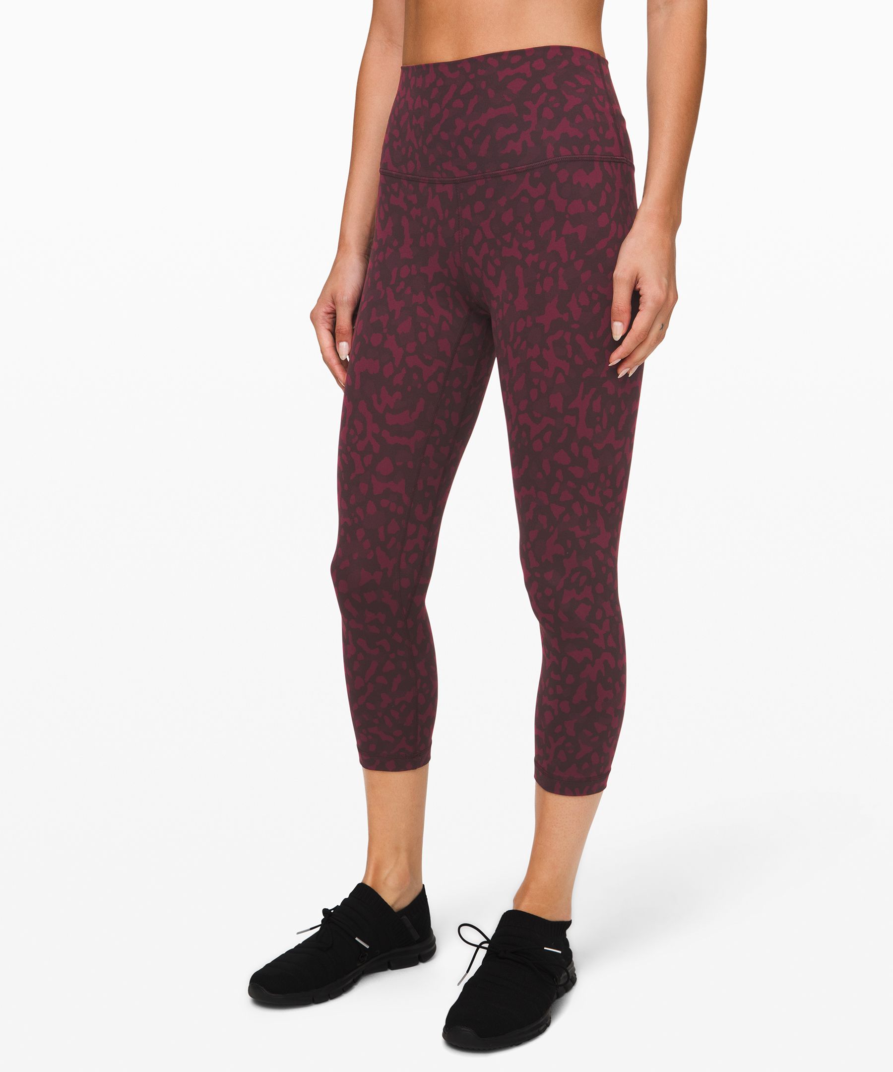 Lululemon Align Super High-rise Crop 23 *velvet In Garnet