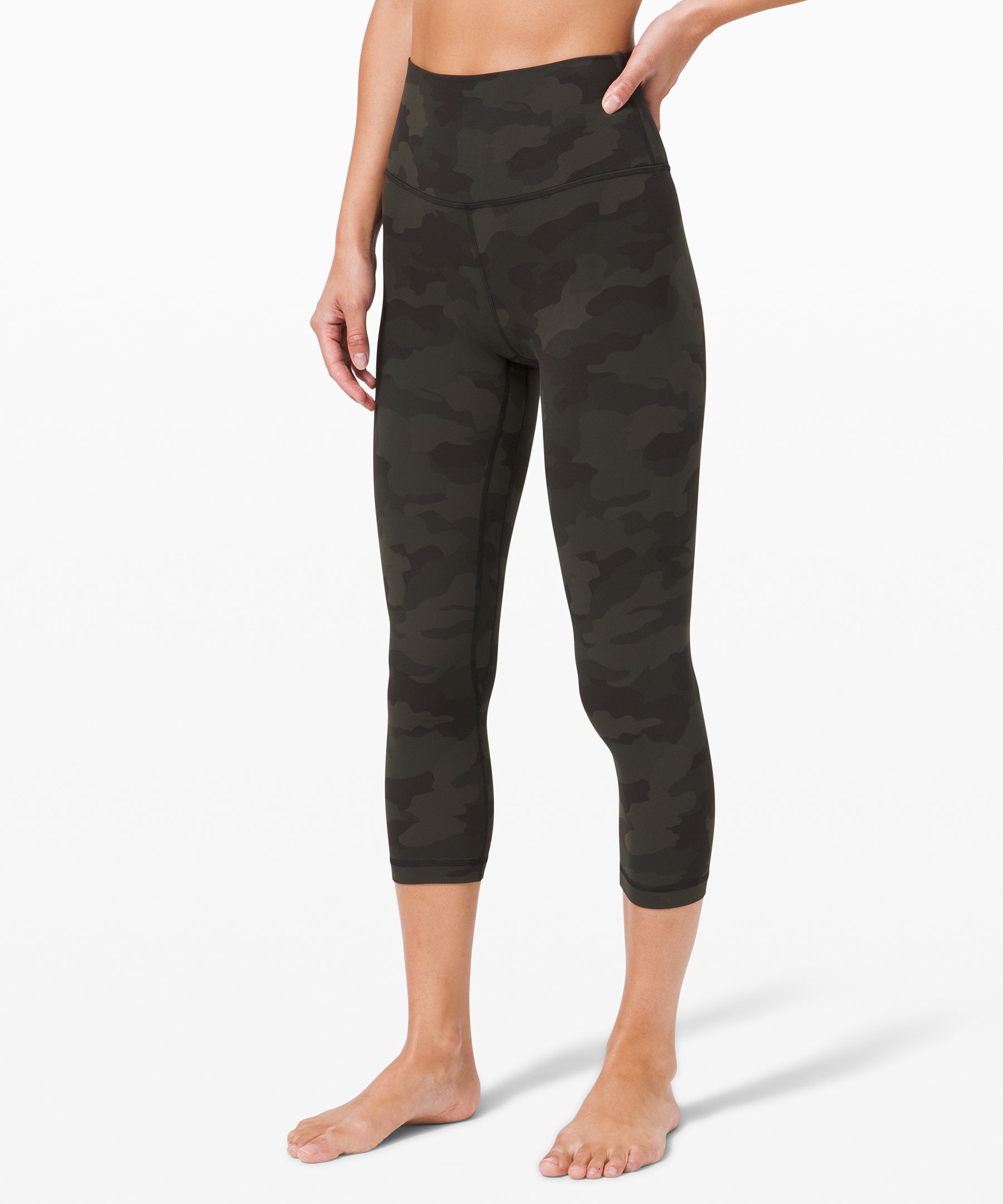 Lululemon Align Crop *21 In Wee Are From Space Greyvy Persian