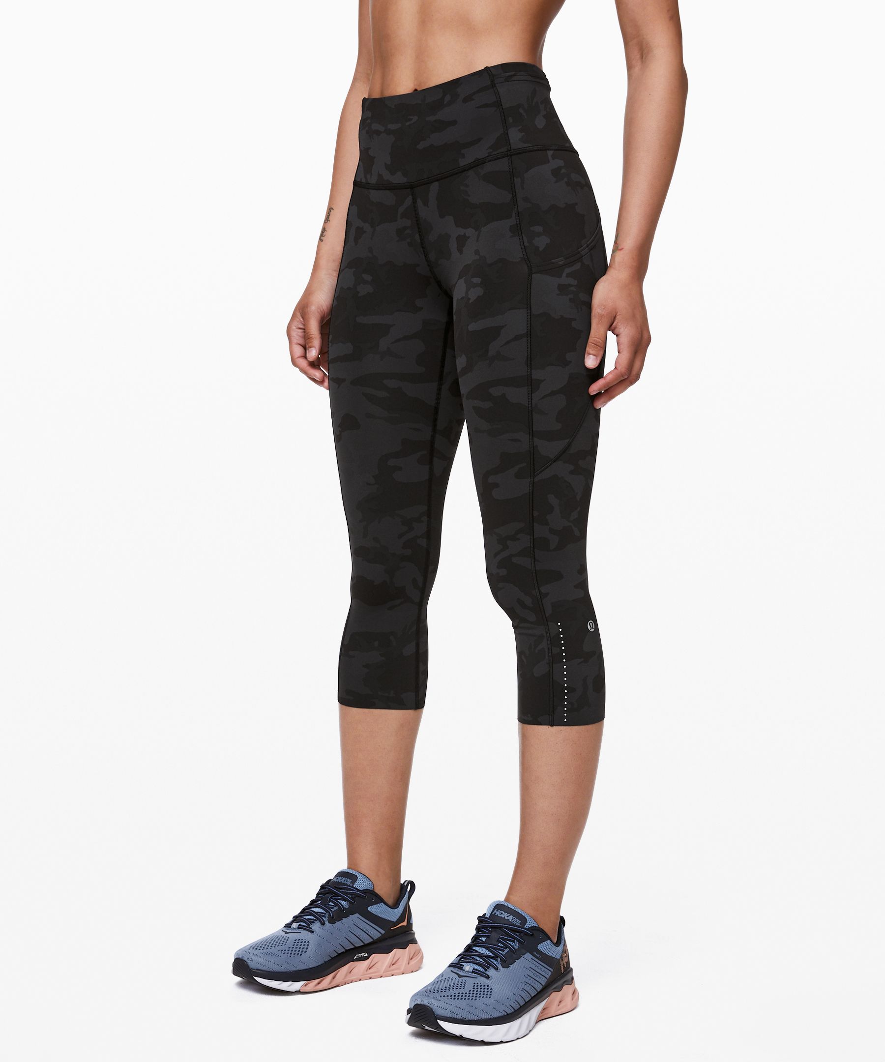 Lululemon True Navy Fast and Free HR Nulux Crop 19 Legging