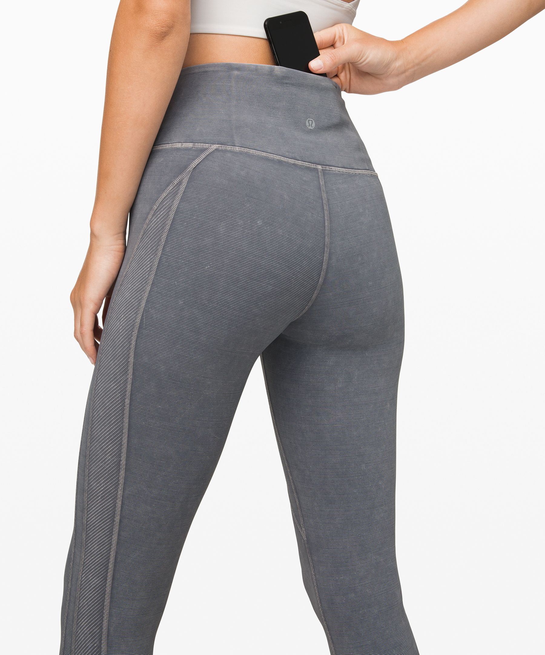 lululemon leggings 4 high rise wunder under leggings snow washed