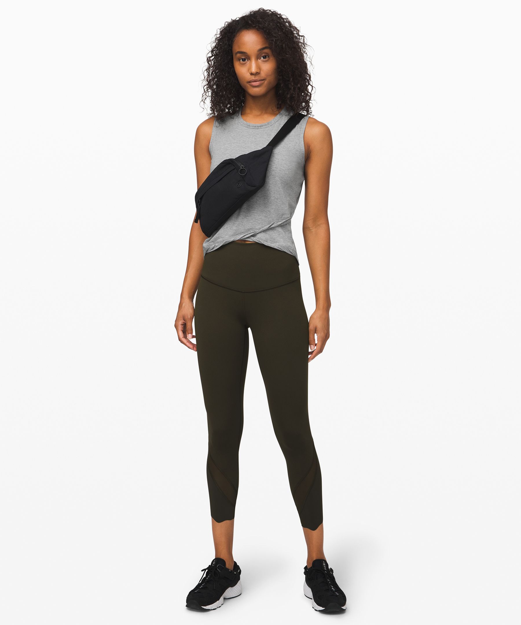 Lululemon Wunder Under High Rise Crop 23 Scalloped Leggings