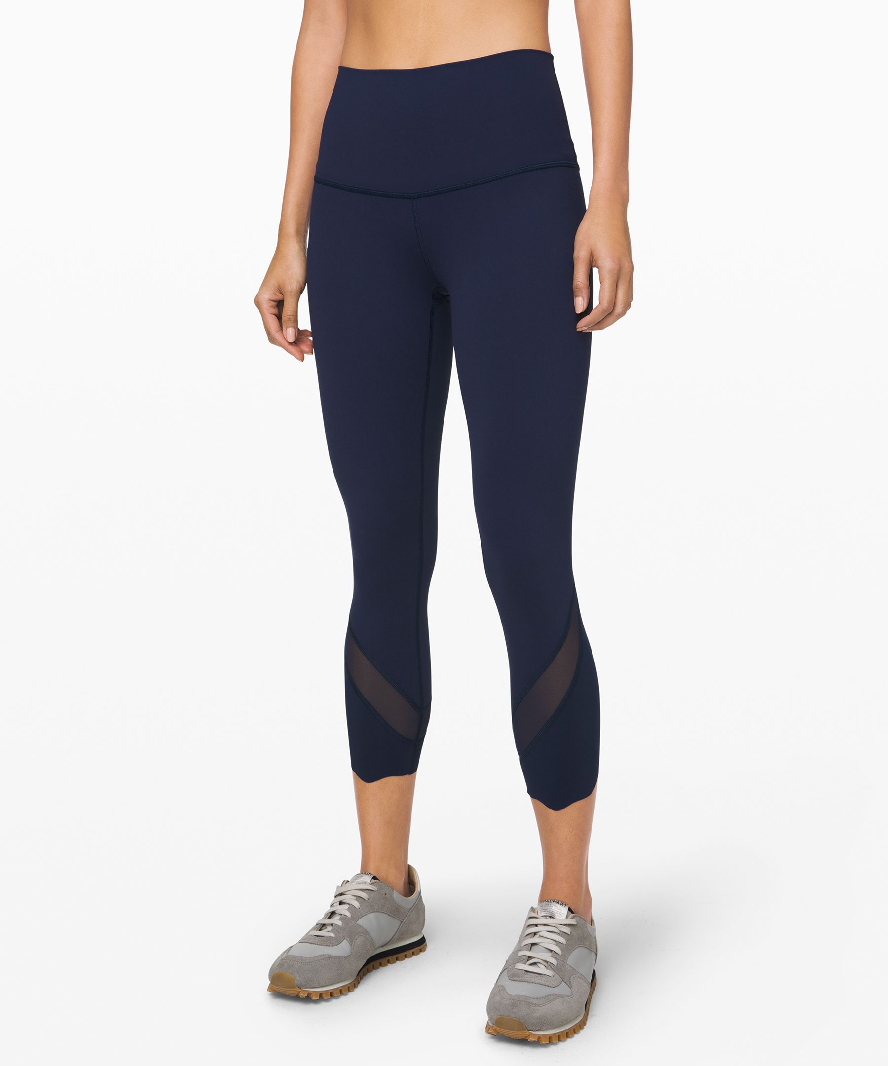 Lululemon Wunder Under Crop High-Rise *Roll Down Scallop Full-On Luxtreme  23 – I BUY YOGA