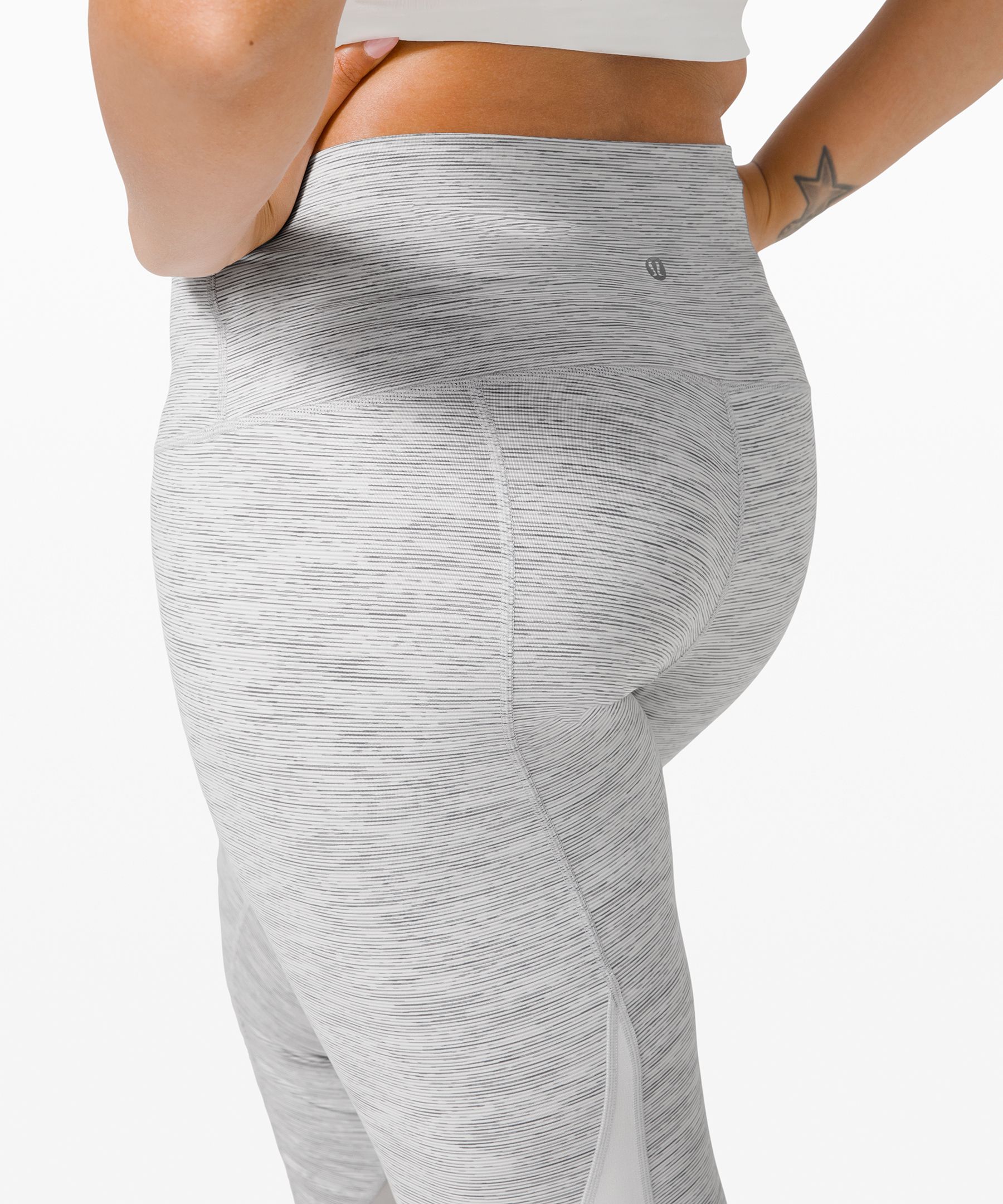 Lululemon Wunder Under Crop (Hi-Rise) - Wee Are From Space Nimbus