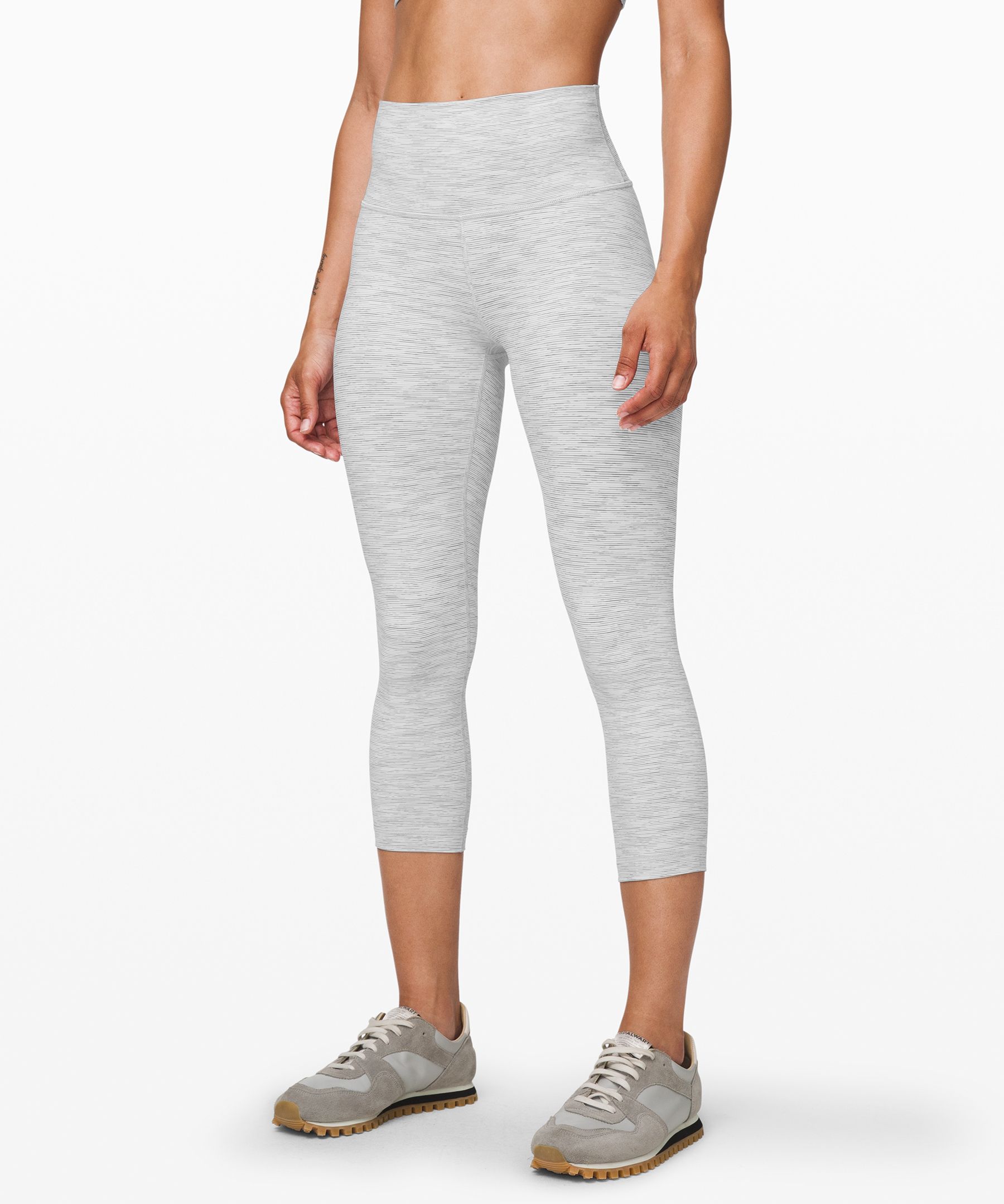 Lululemon Wunder Under High-rise Crop 21" Full-on Luxtreme In Wee Are From Space Nimbus Battleship